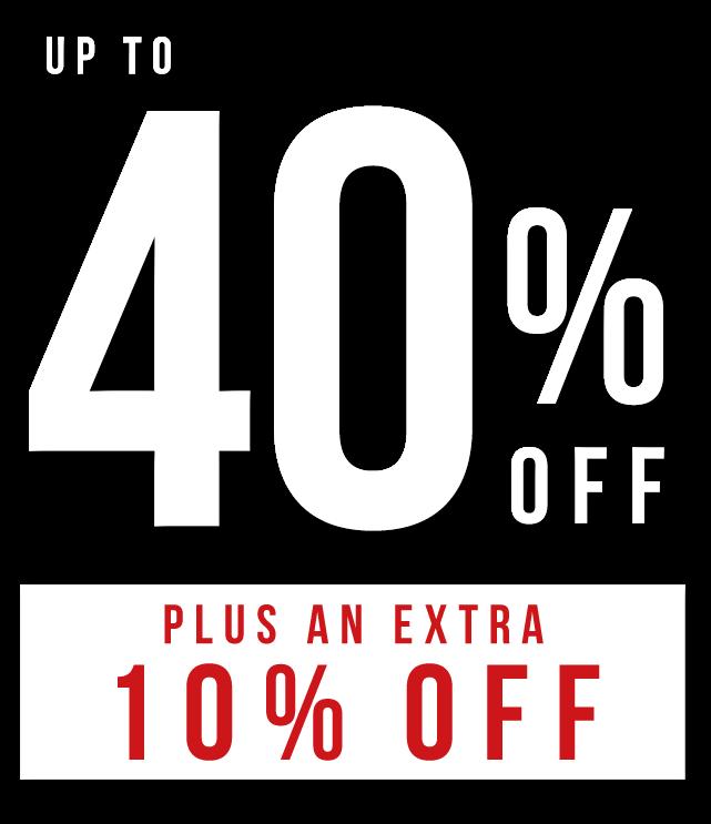 Up To 40% SALE Plus An Extra 10%
