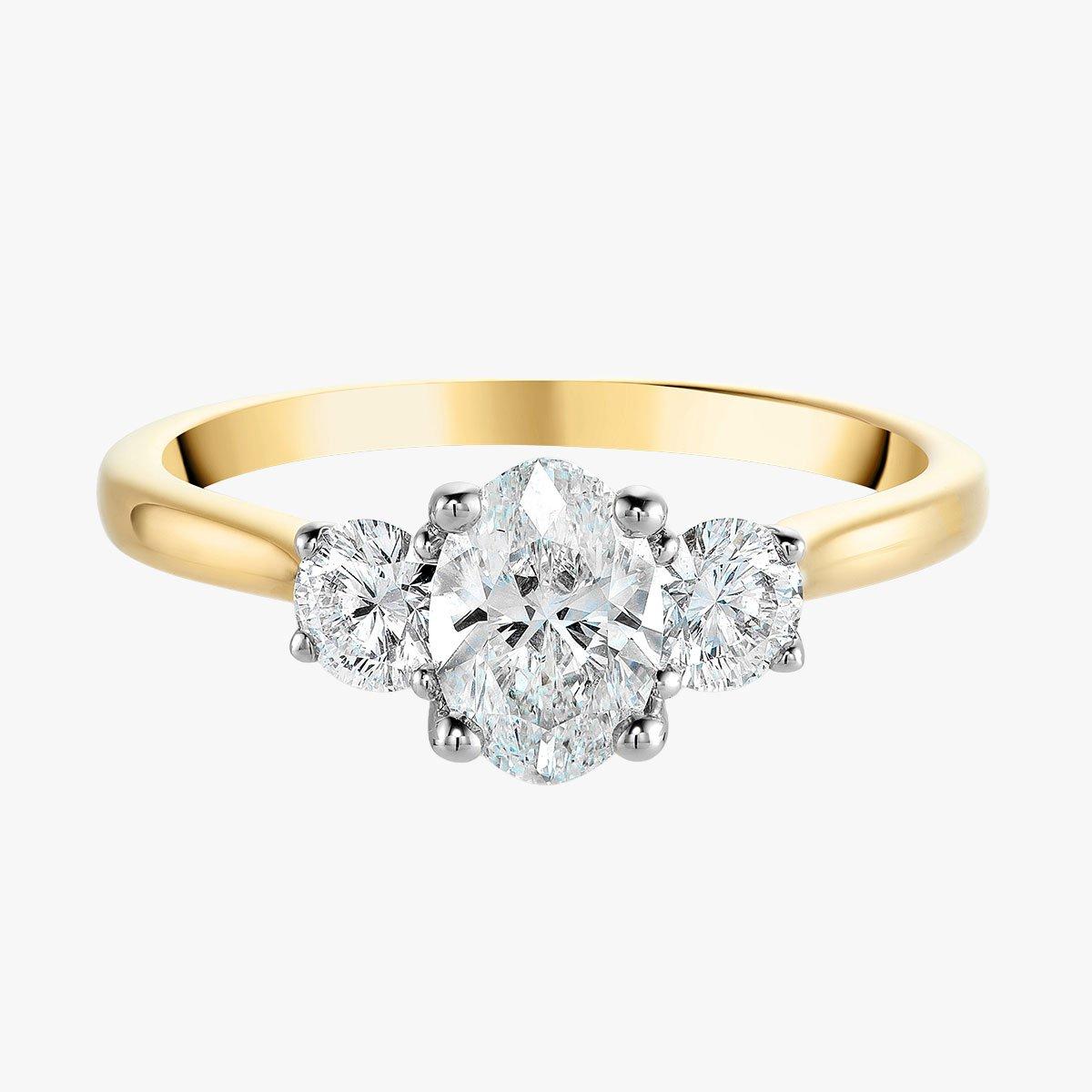 3-Stone Diamond Rings