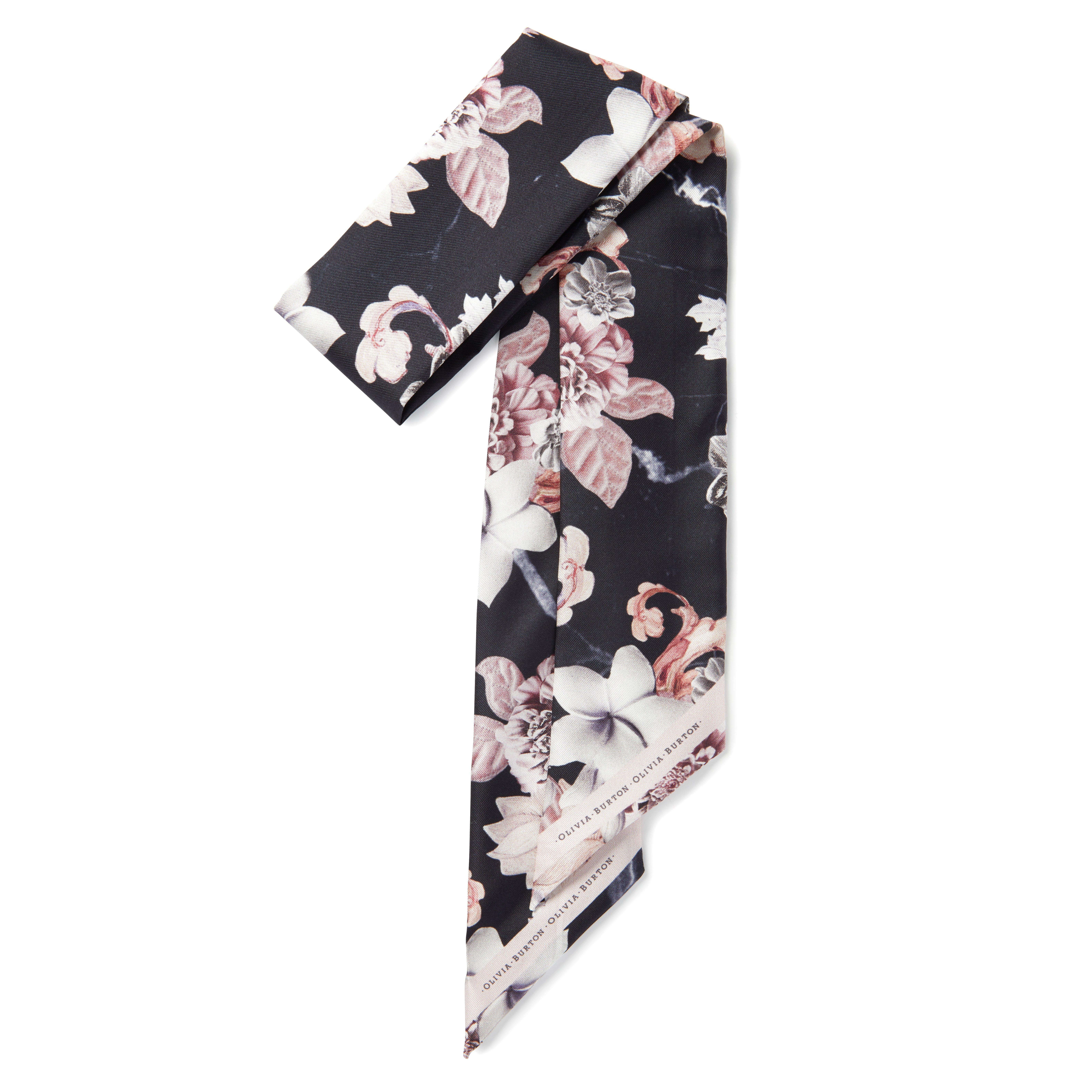 Silk Floral Scarf