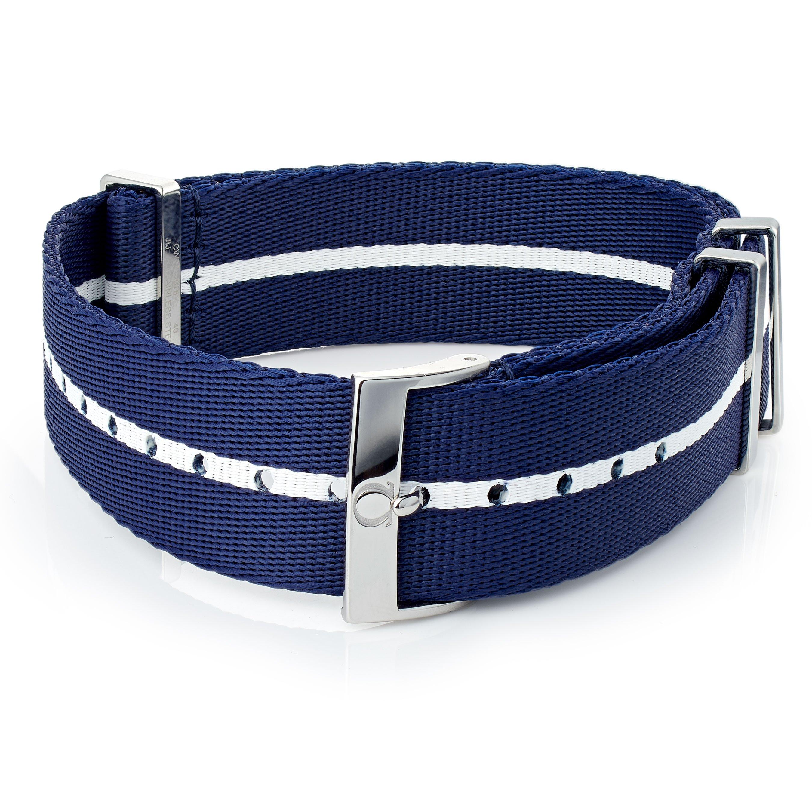 Blue white nato discount strap