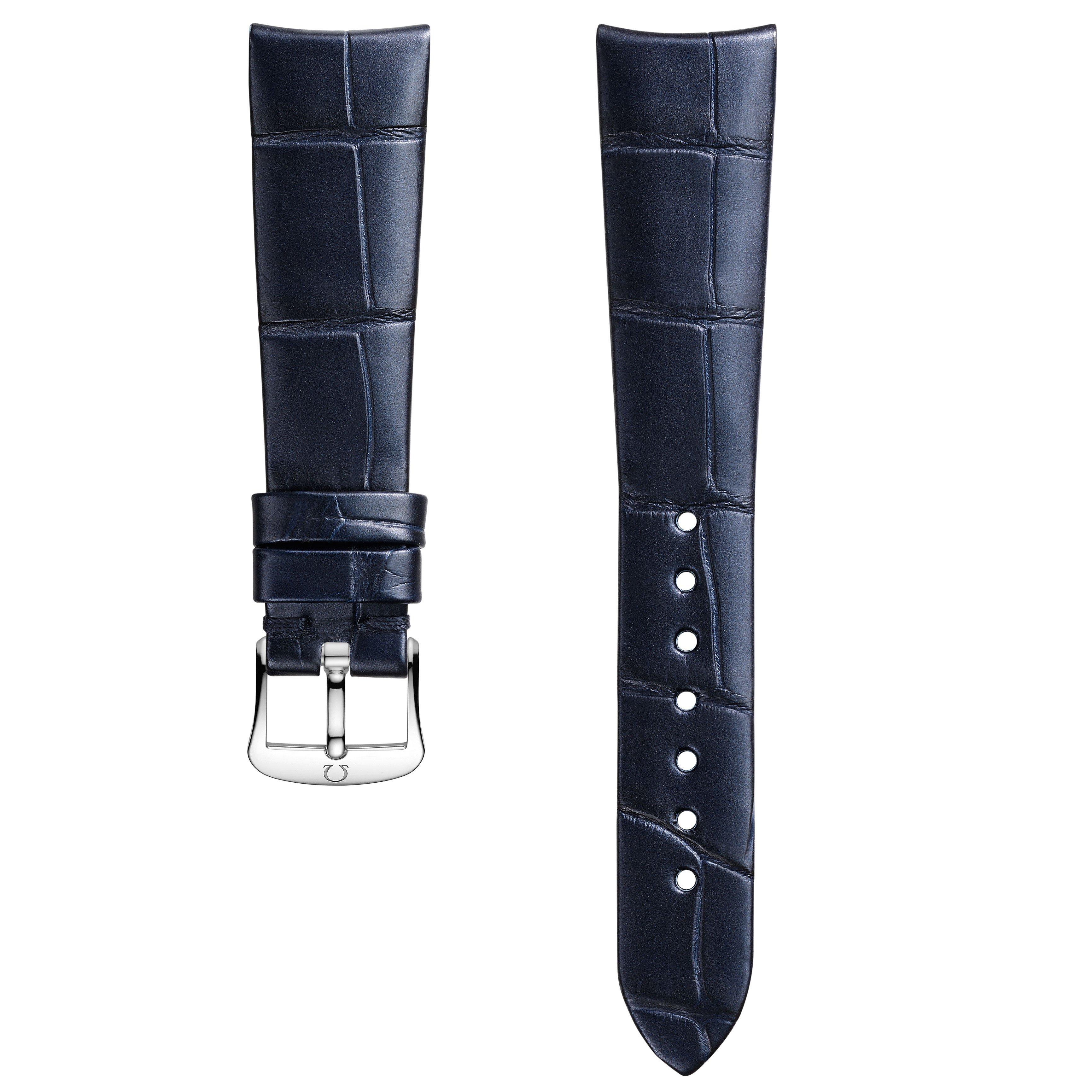 OMEGA Blue Leather Watch Strap