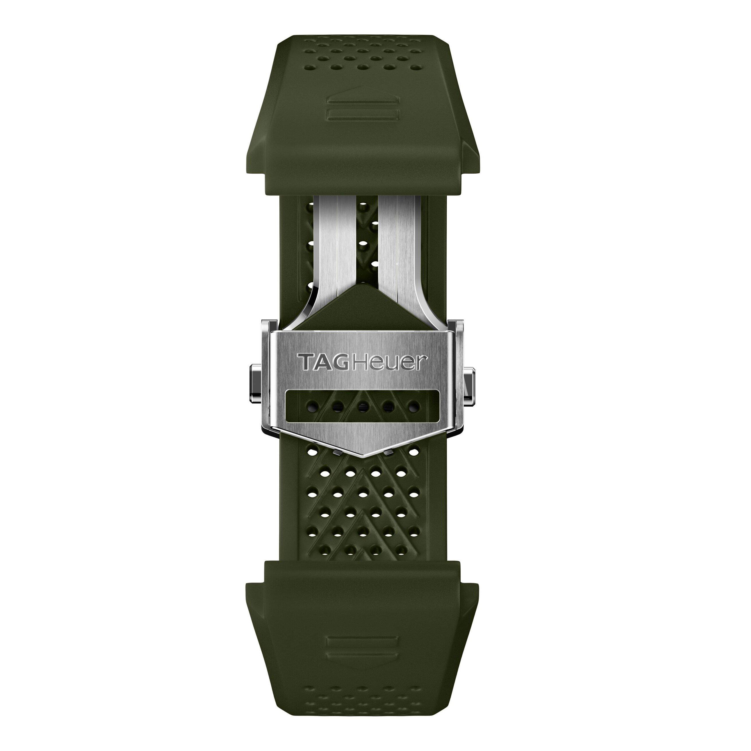 TAG Heuer Connected 45mm Green Rubber Watch Strap 0130791