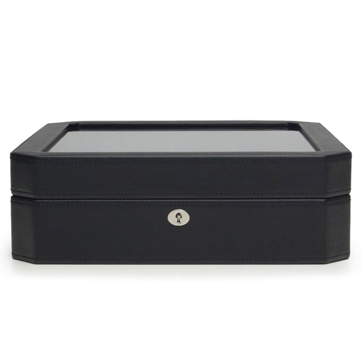 WOLF Windsor Ten Piece Black Watch Box | 0131170 | Beaverbrooks the ...