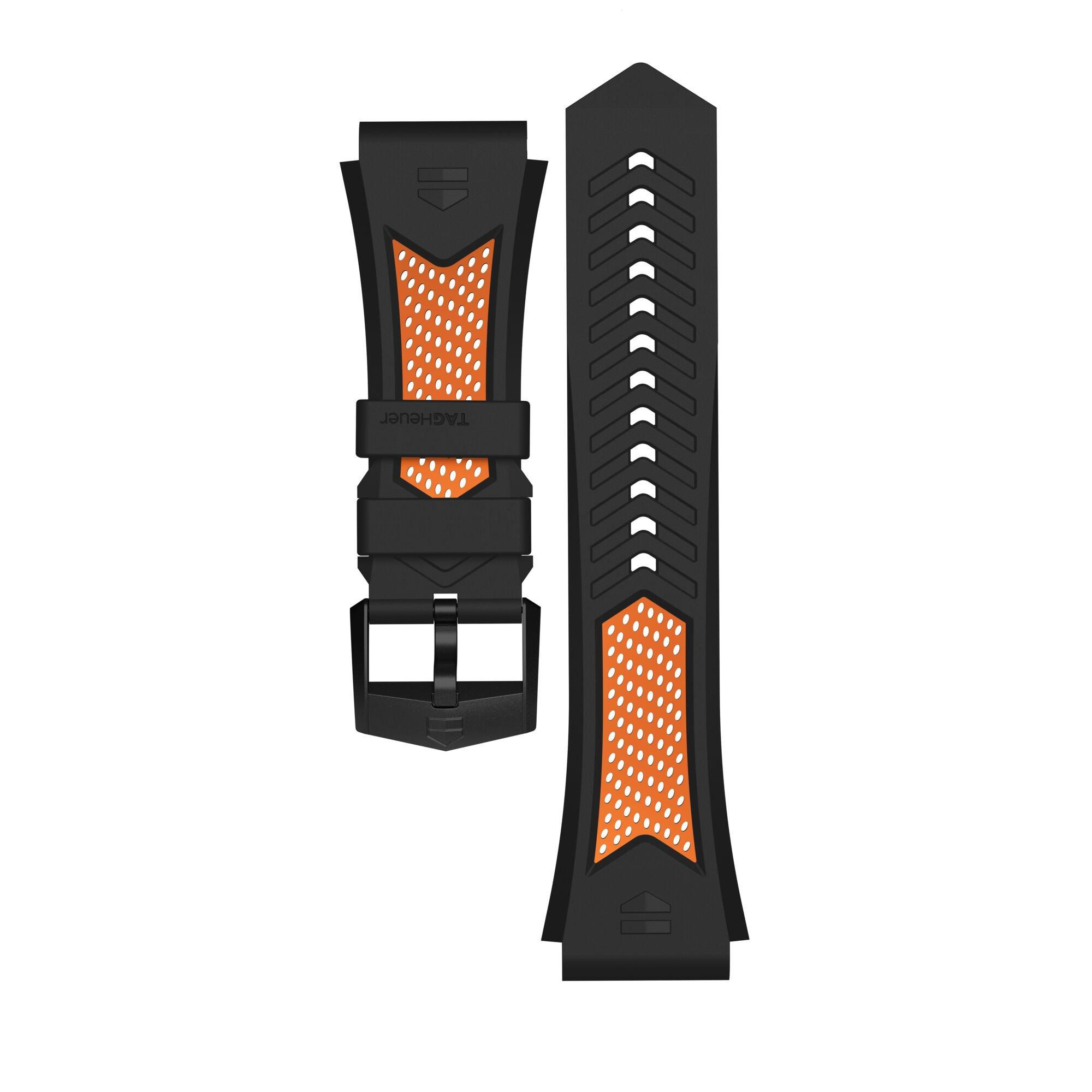 TAG Heuer Connected 45mm Orange Rubber Watch Strap 0135299