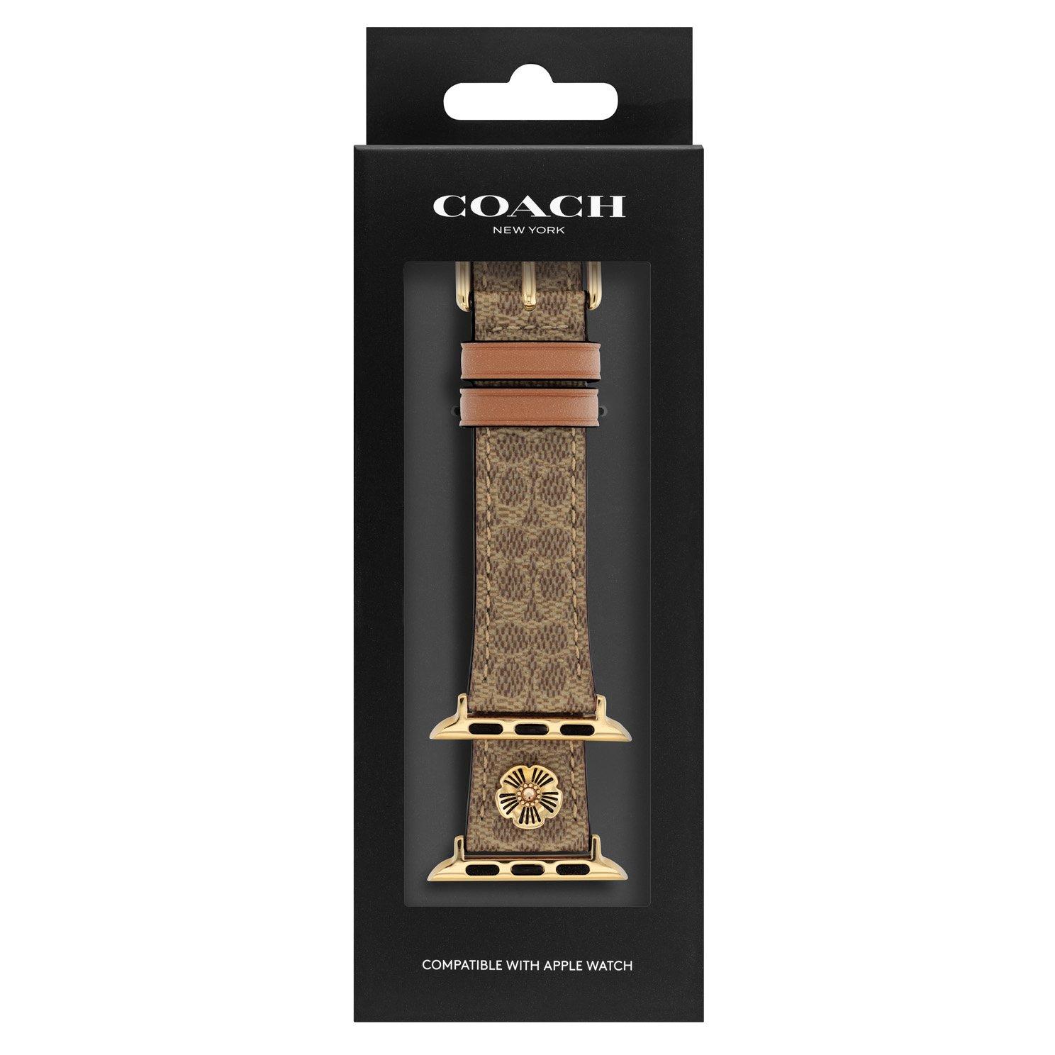 Coach Leather Apple Watch Strap