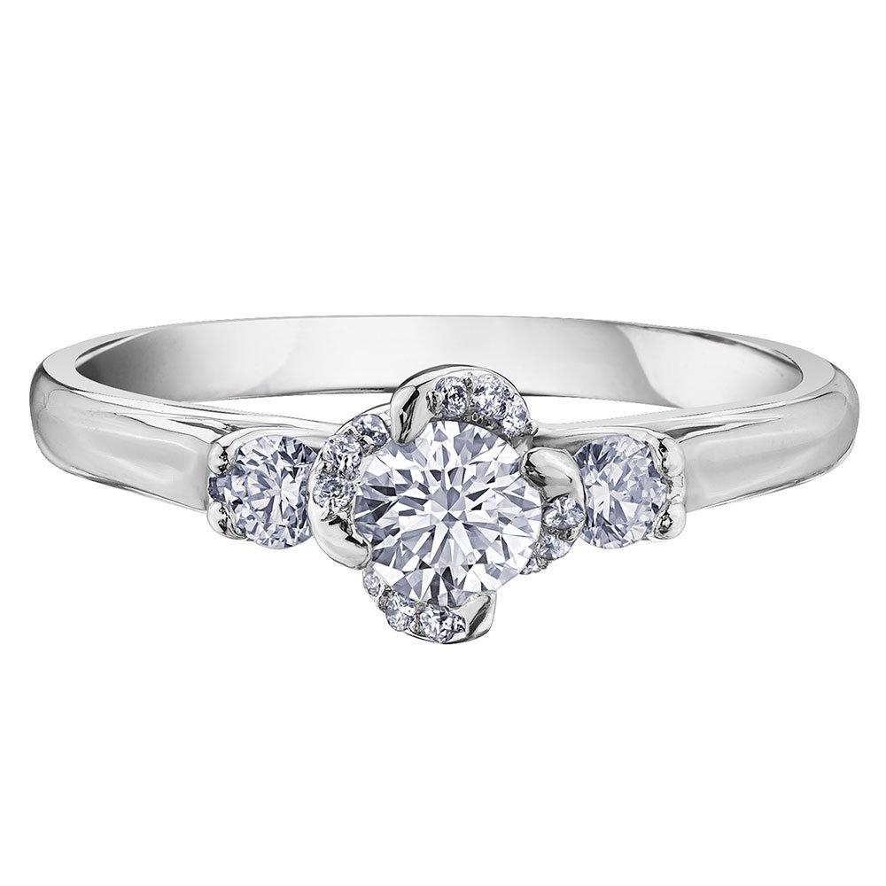 Maple Leaf Diamonds Wind's Embrace 18ct White Gold Diamond Ring