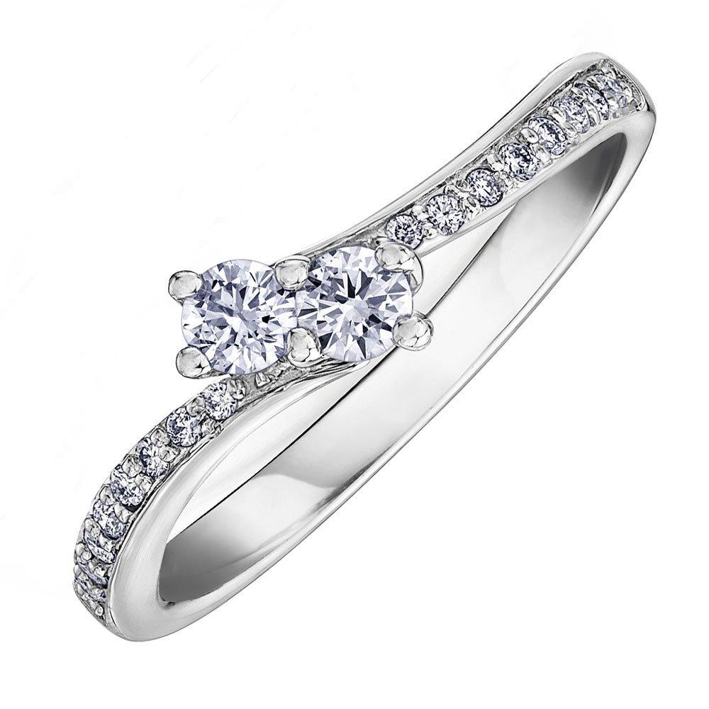 Maple Leaf Diamonds 18ct White Gold Diamond Engagement Ring | 0104088 ...