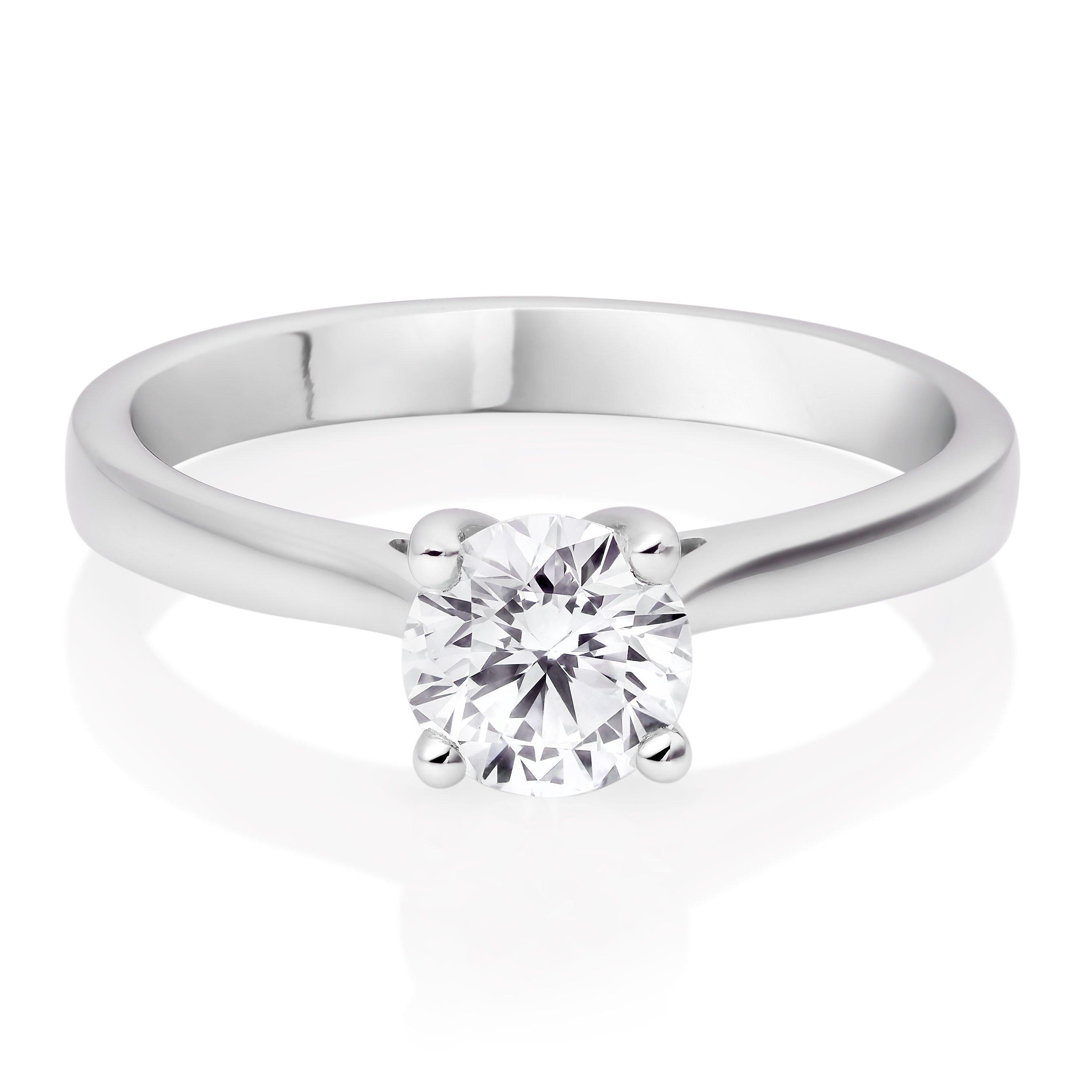 Once Platinum Diamond Solitaire Ring | 0105436 | Beaverbrooks the Jewellers