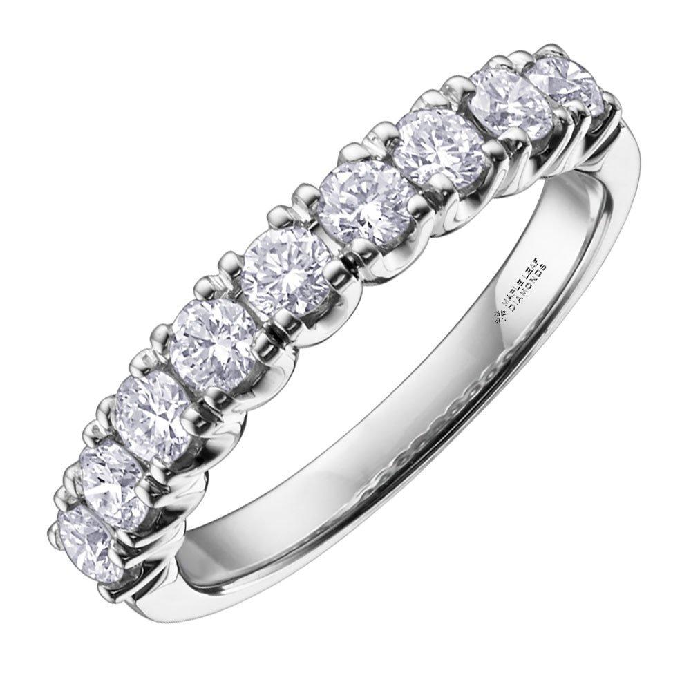 Maple Leaf Diamonds 18ct White Gold Diamond Half Eternity Ring