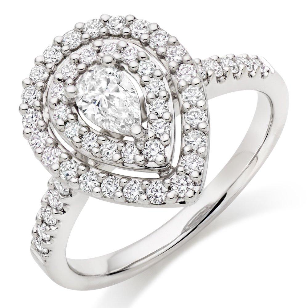 Beaverbrooks pear engagement on sale ring