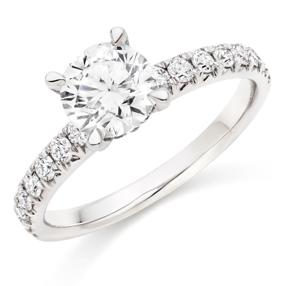 Platinum Diamond Solitaire Ring