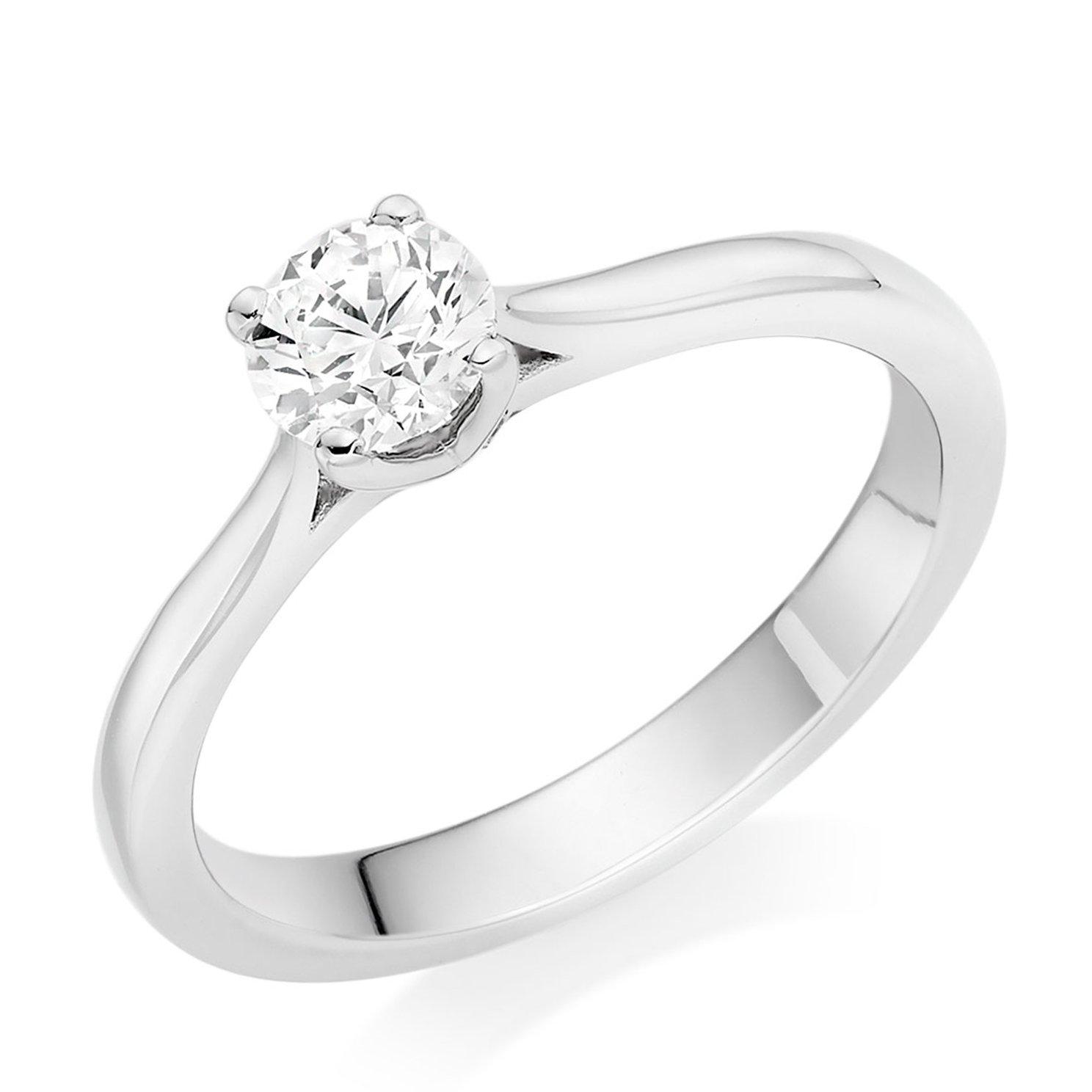Platinum Diamond Solitaire Ring