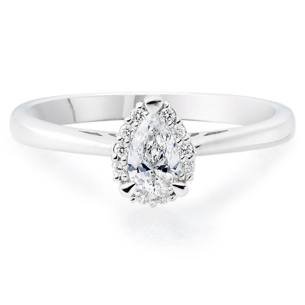 Beaverbrooks pear engagement on sale ring