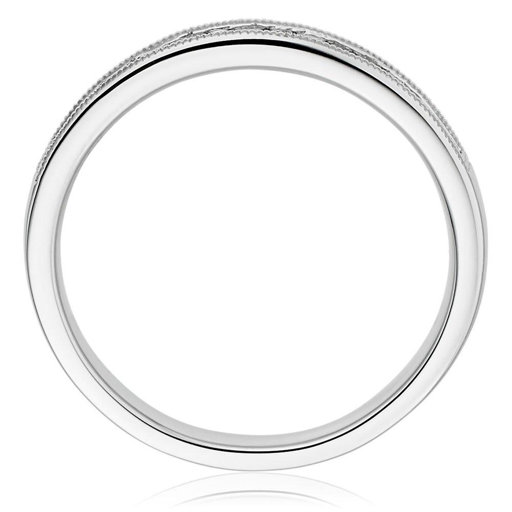 Platinum Diamond Half Eternity Ring | 0111564 | Beaverbrooks the Jewellers