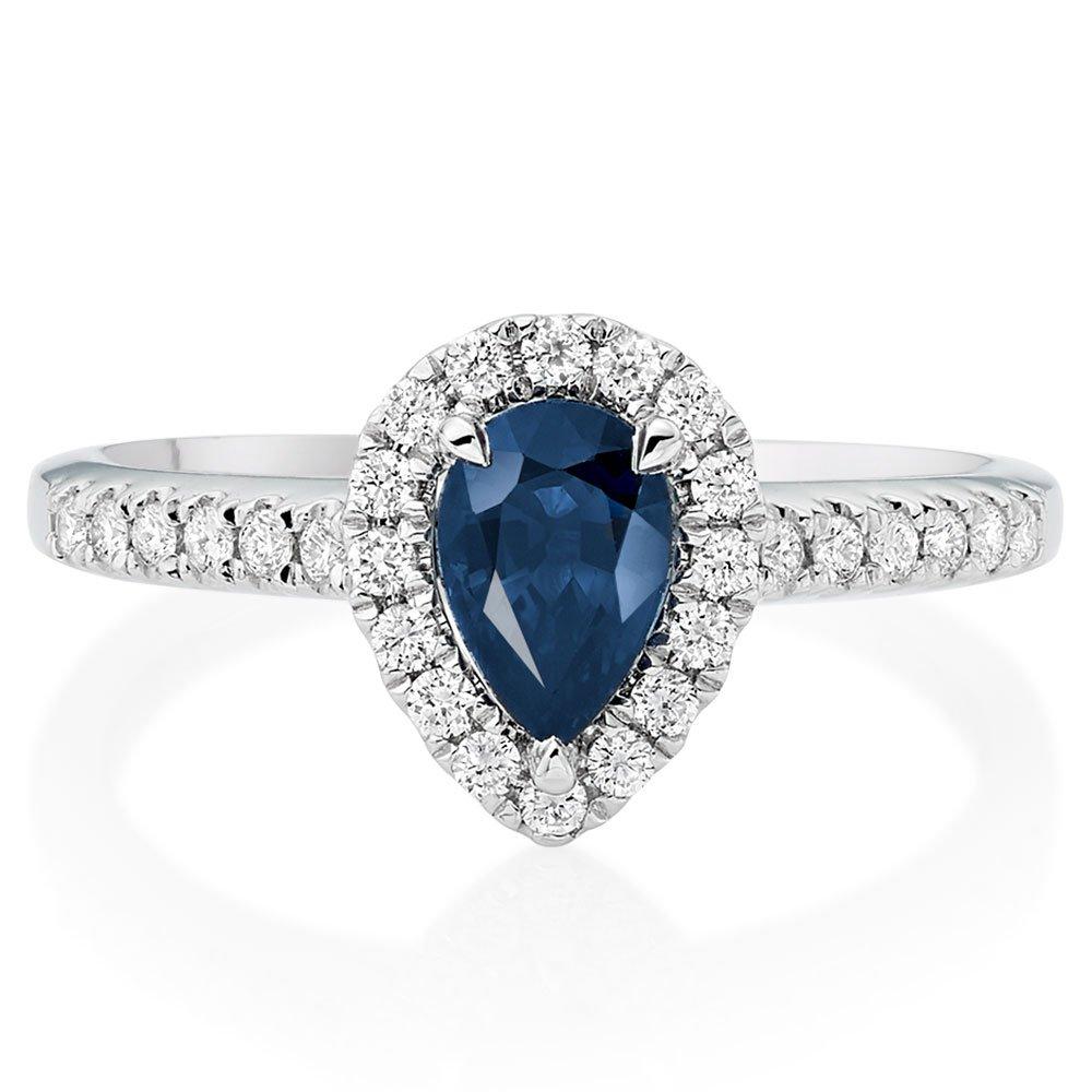 Beaverbrooks pear engagement on sale ring