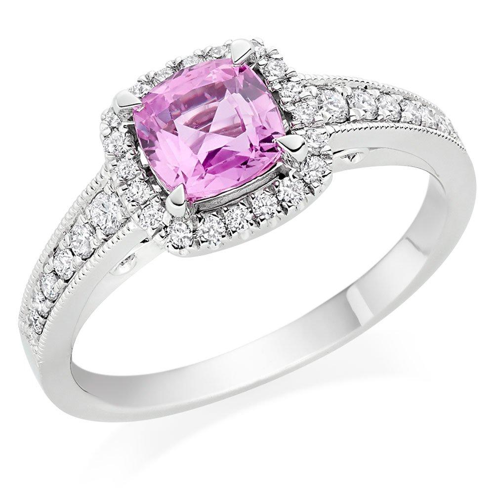 Beaverbrooks pink store sapphire ring