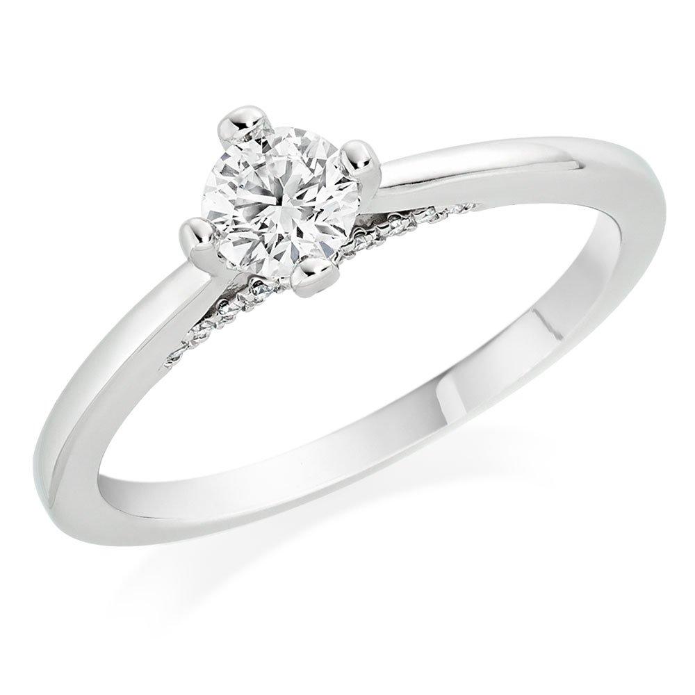 Hearts On Fire Platinum Diamond Solitaire Ring | 0113663 | Beaverbrooks ...