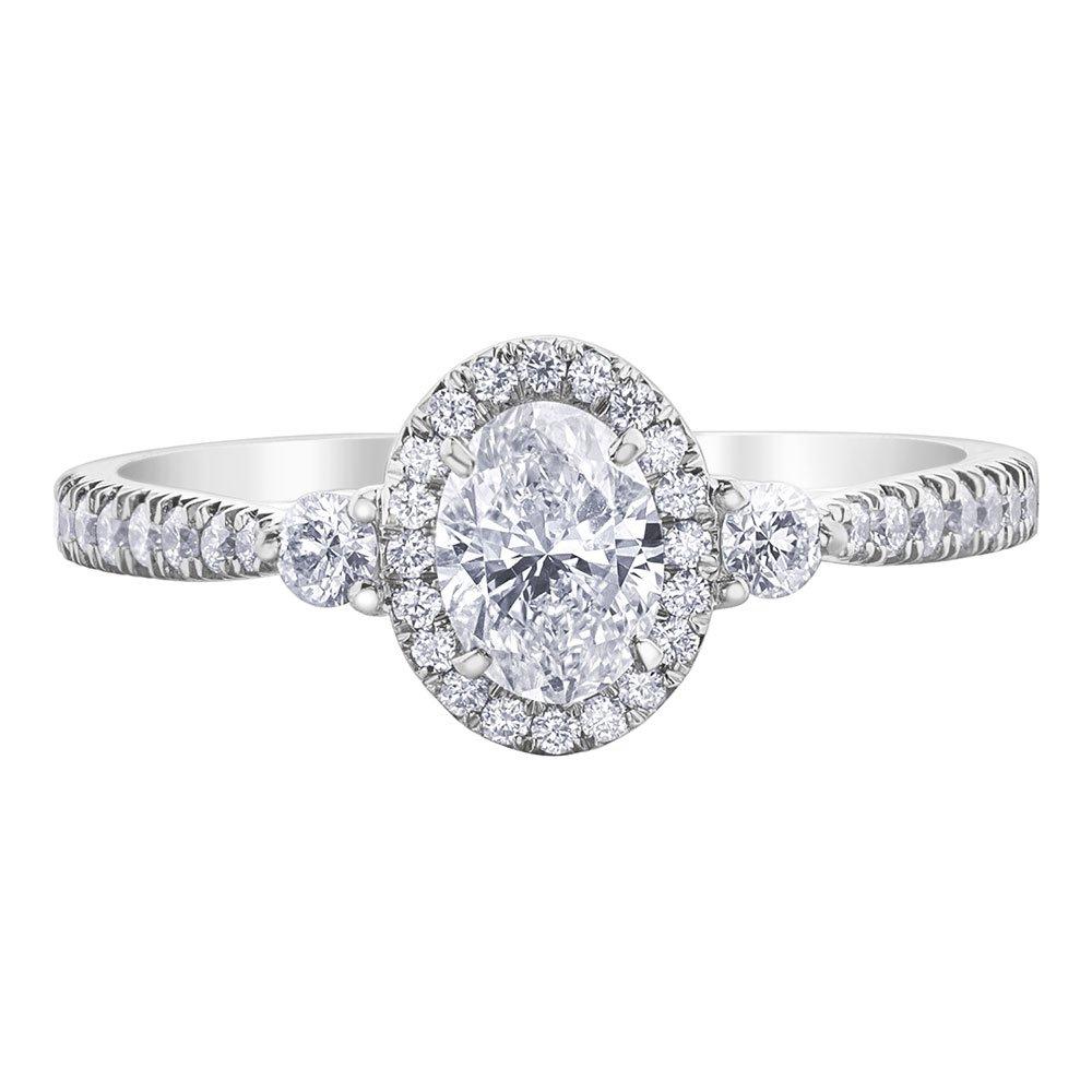 Beaverbrooks oval engagement on sale ring