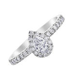 Maple Leaf Diamonds 18ct White Gold Pear-Shaped Diamond Ring