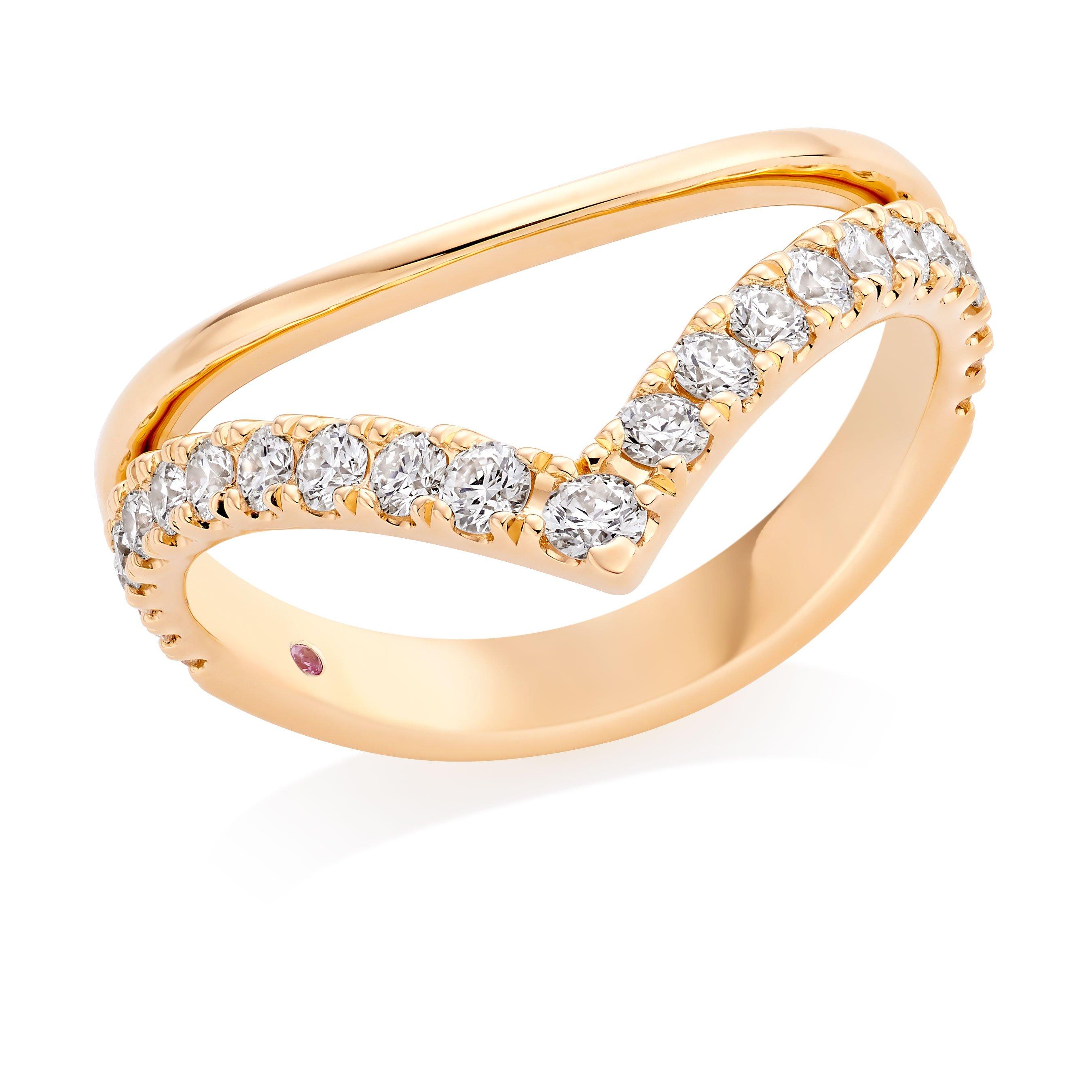 Hearts On Fire Hayley Paige Harley 18ct Gold Diamond Shaped Ring ...