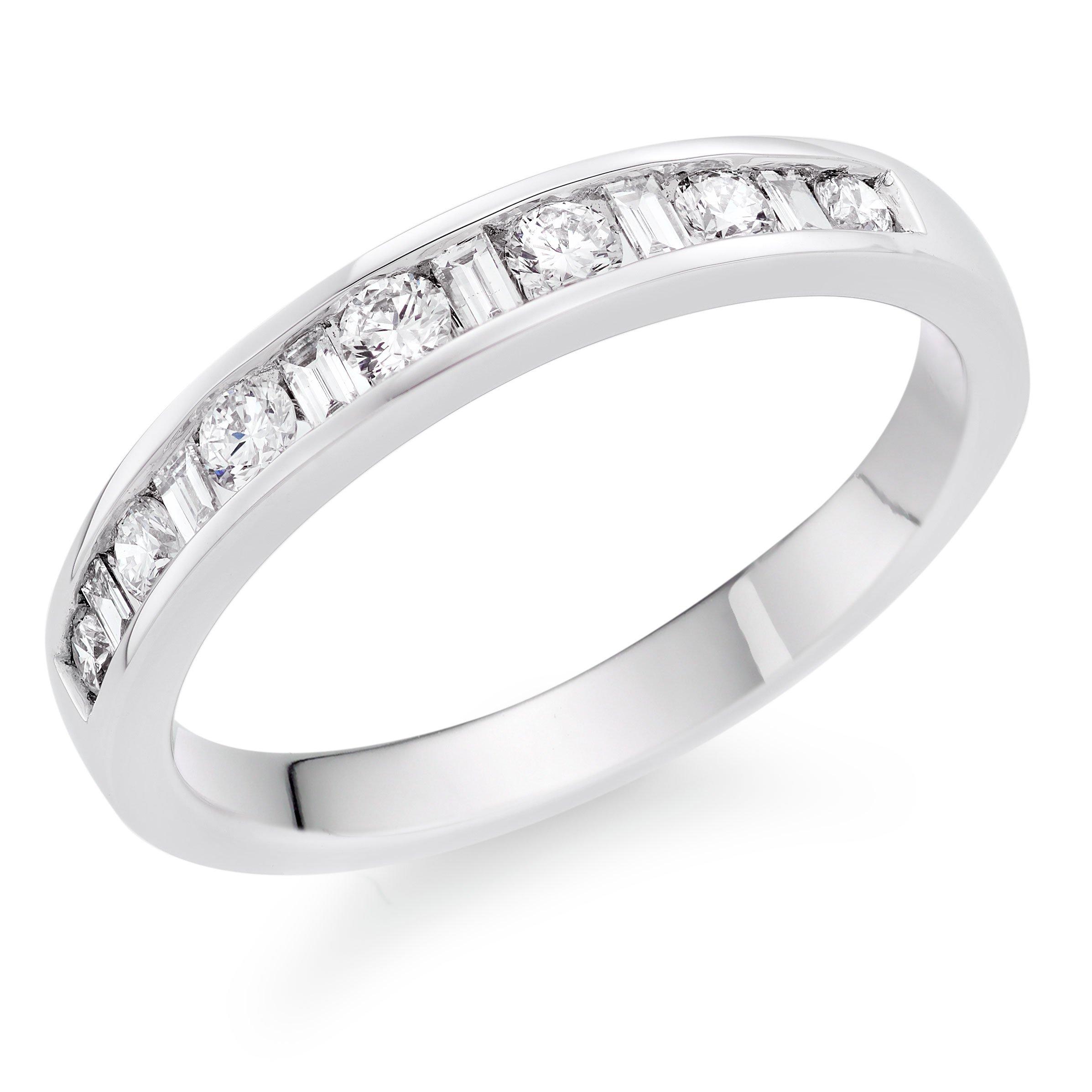 9ct White Gold Cubic Zirconia Eternity Ring | 0005476 | Beaverbrooks ...