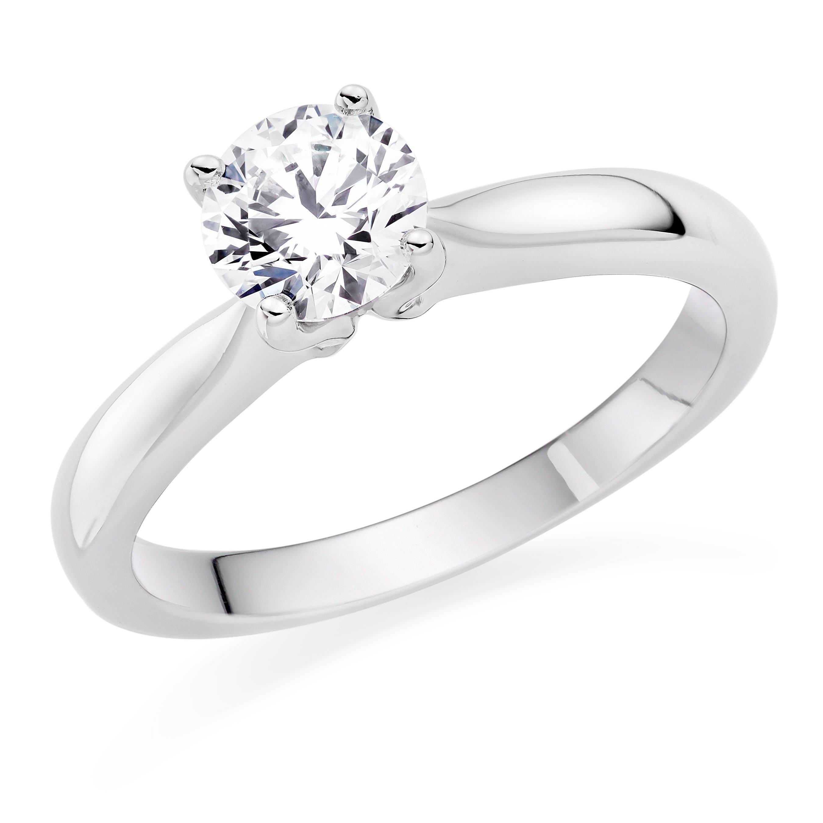 Hearts On Fire Platinum Diamond Solitaire Ring | 0121934 | Beaverbrooks ...