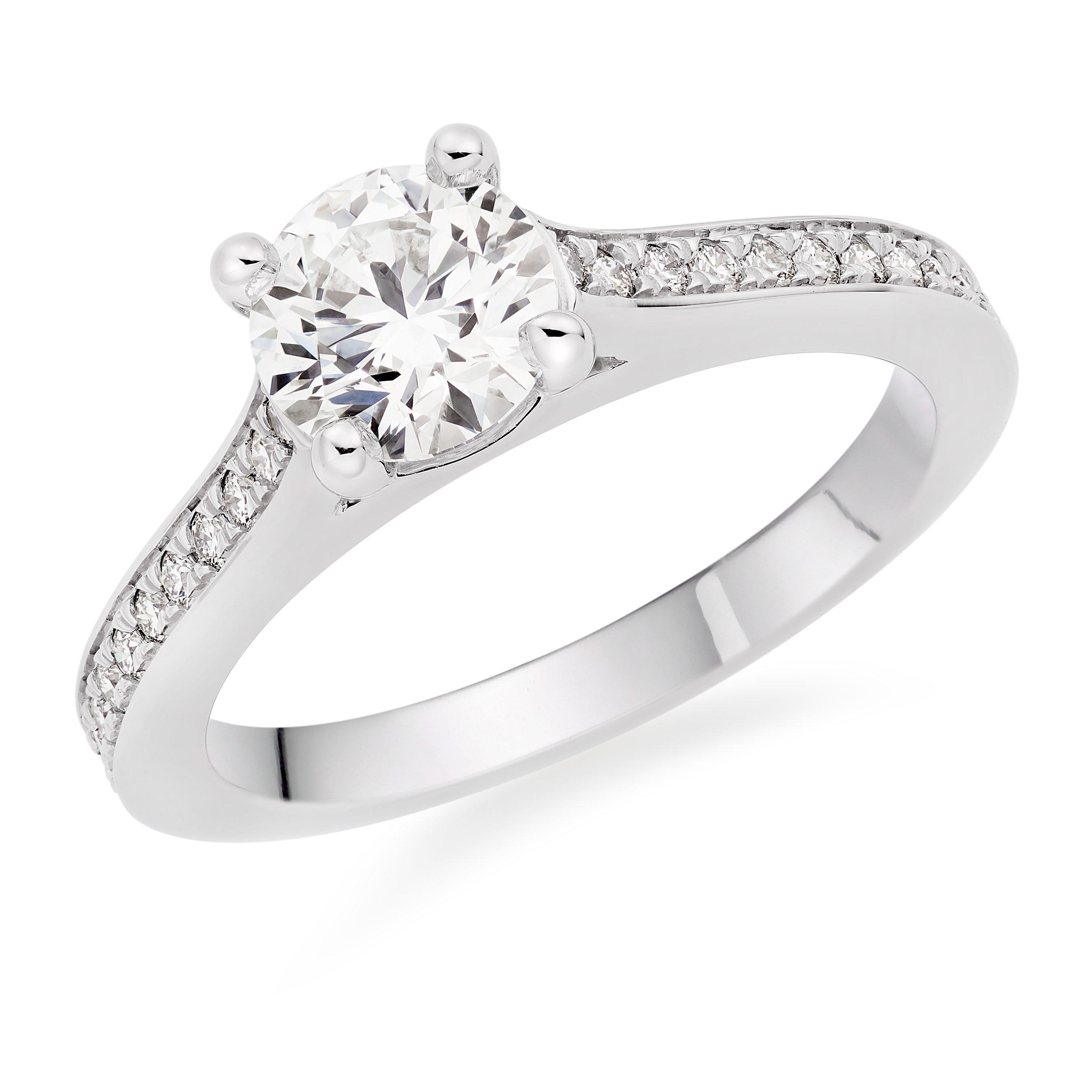 Hearts On Fire Illustrious Platinum Diamond Solitaire Ring