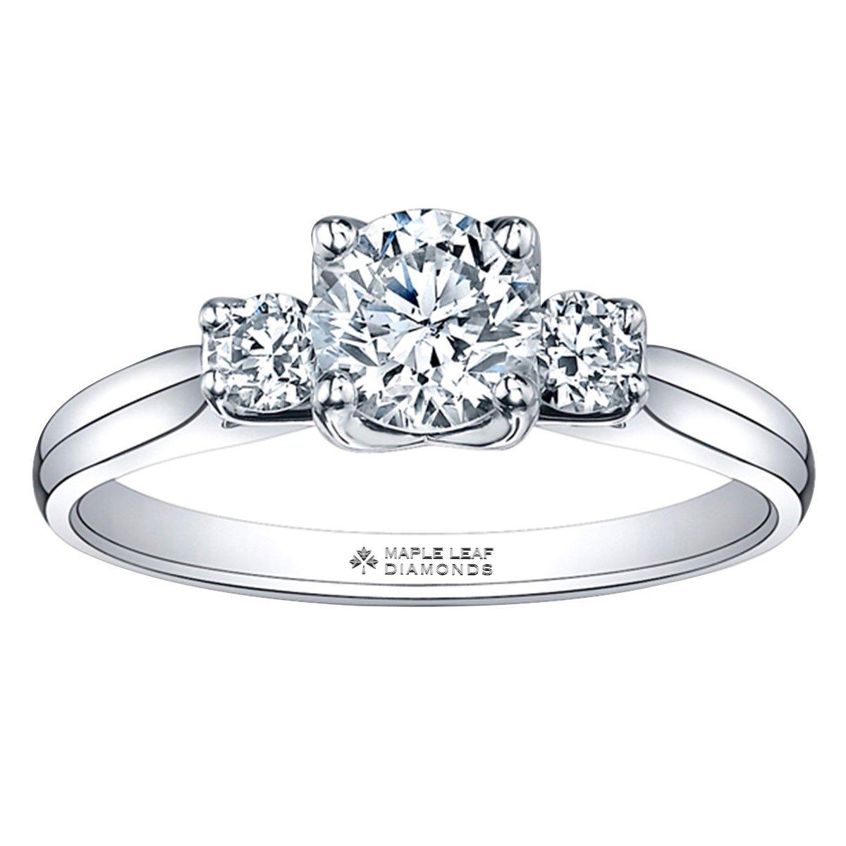 Eternal Flame 18ct White Gold Three Stone Diamond Ring