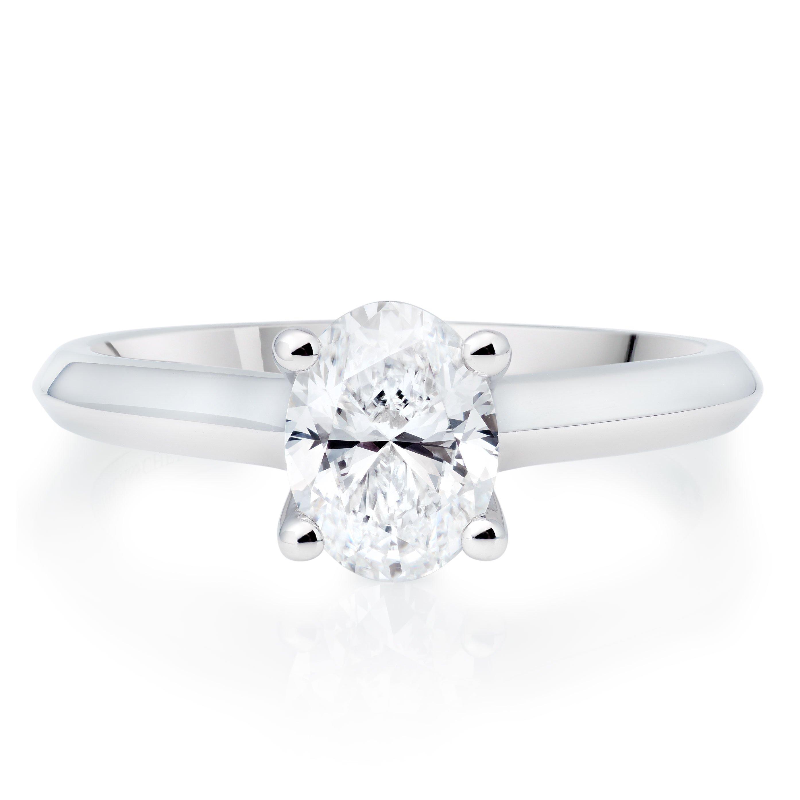 Royal Asscher Diamond Solitaire Ring in Platinum