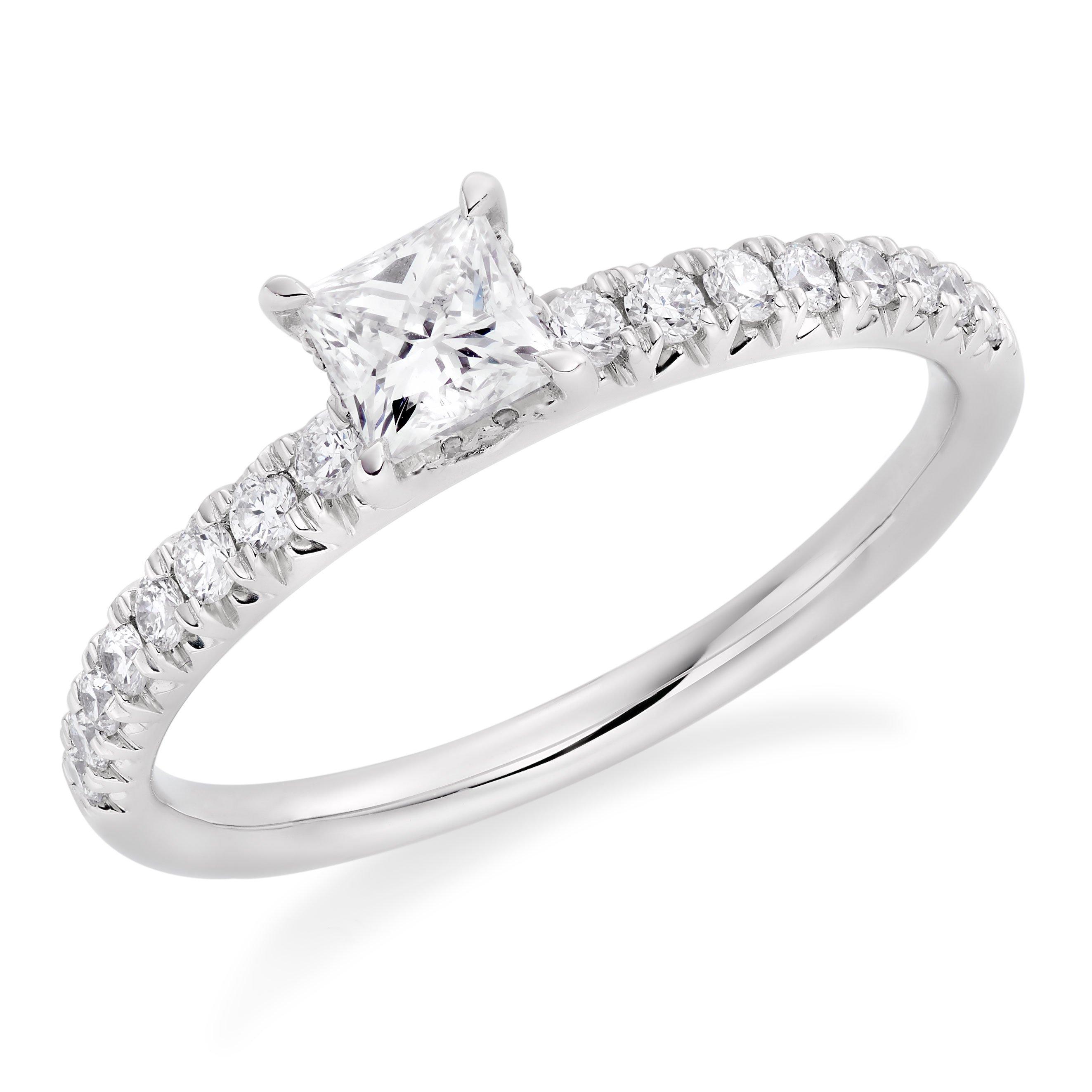 Platinum Diamond Solitaire Ring | 0005766 | Beaverbrooks the Jewellers