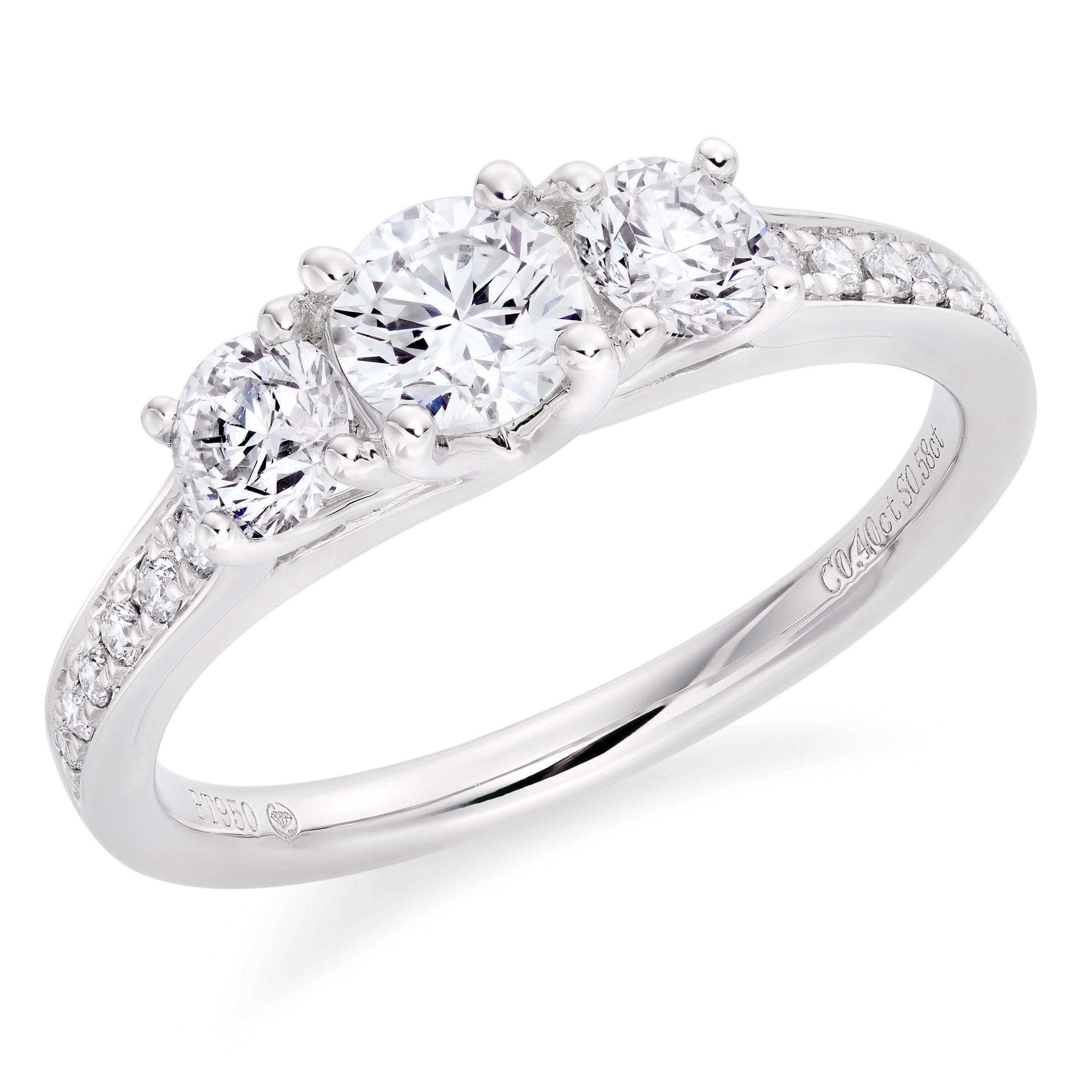 Beaverbrooks 3 stone 2025 diamond rings