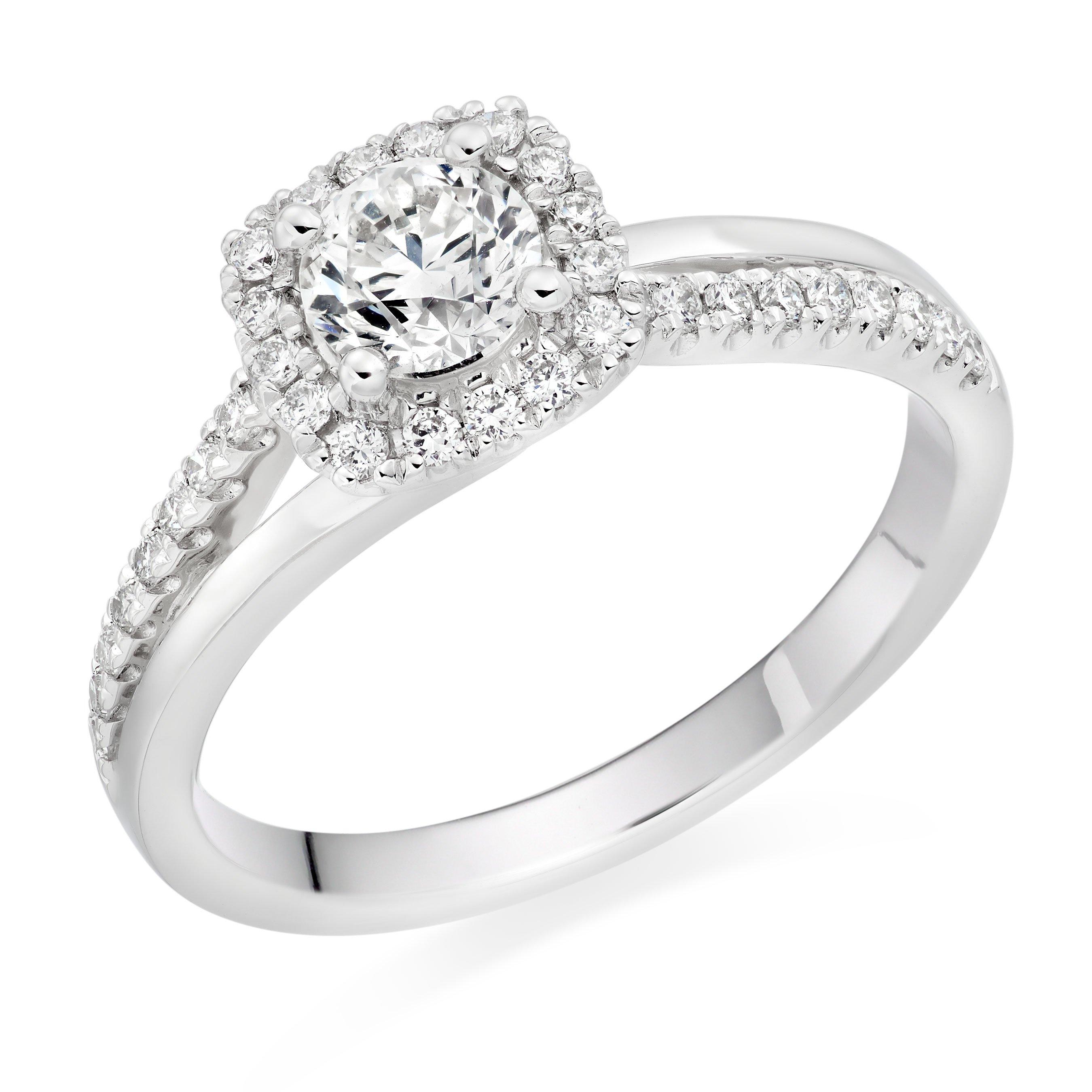 Cushion Cut Engagement Rings | Diamond Halo Engagement Rings | Beaverbrooks