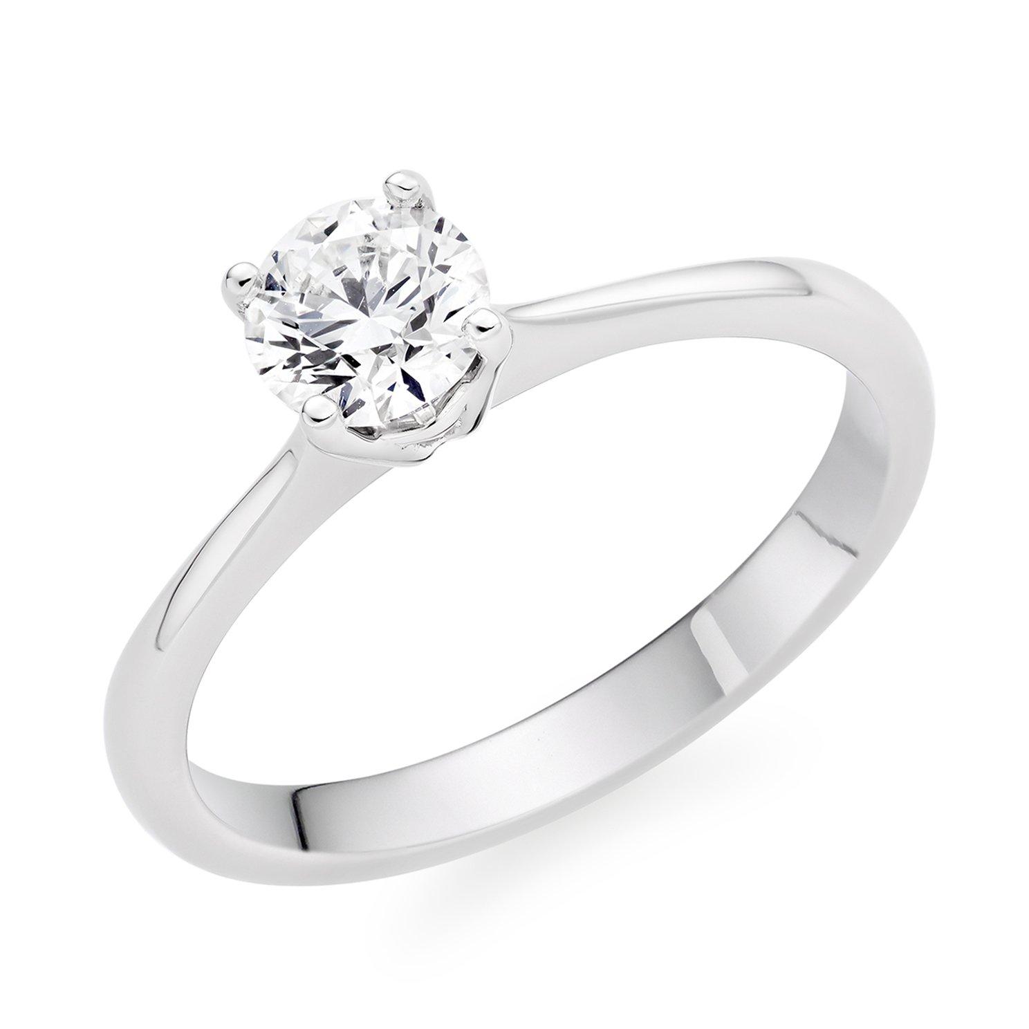 Hearts On Fire Platinum Diamond Solitaire Ring | 0129303 | Beaverbrooks ...