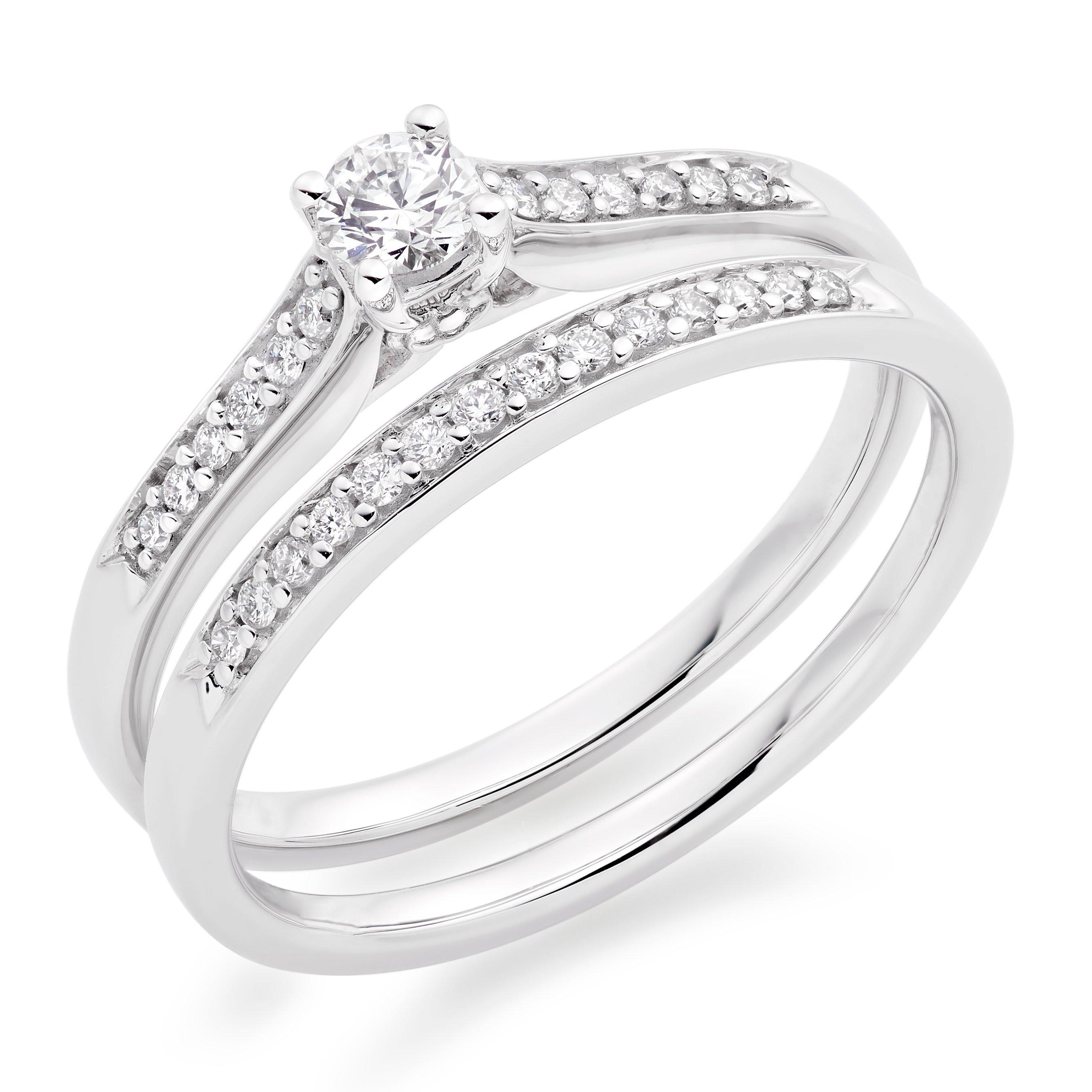 White gold bridal on sale sets under 500