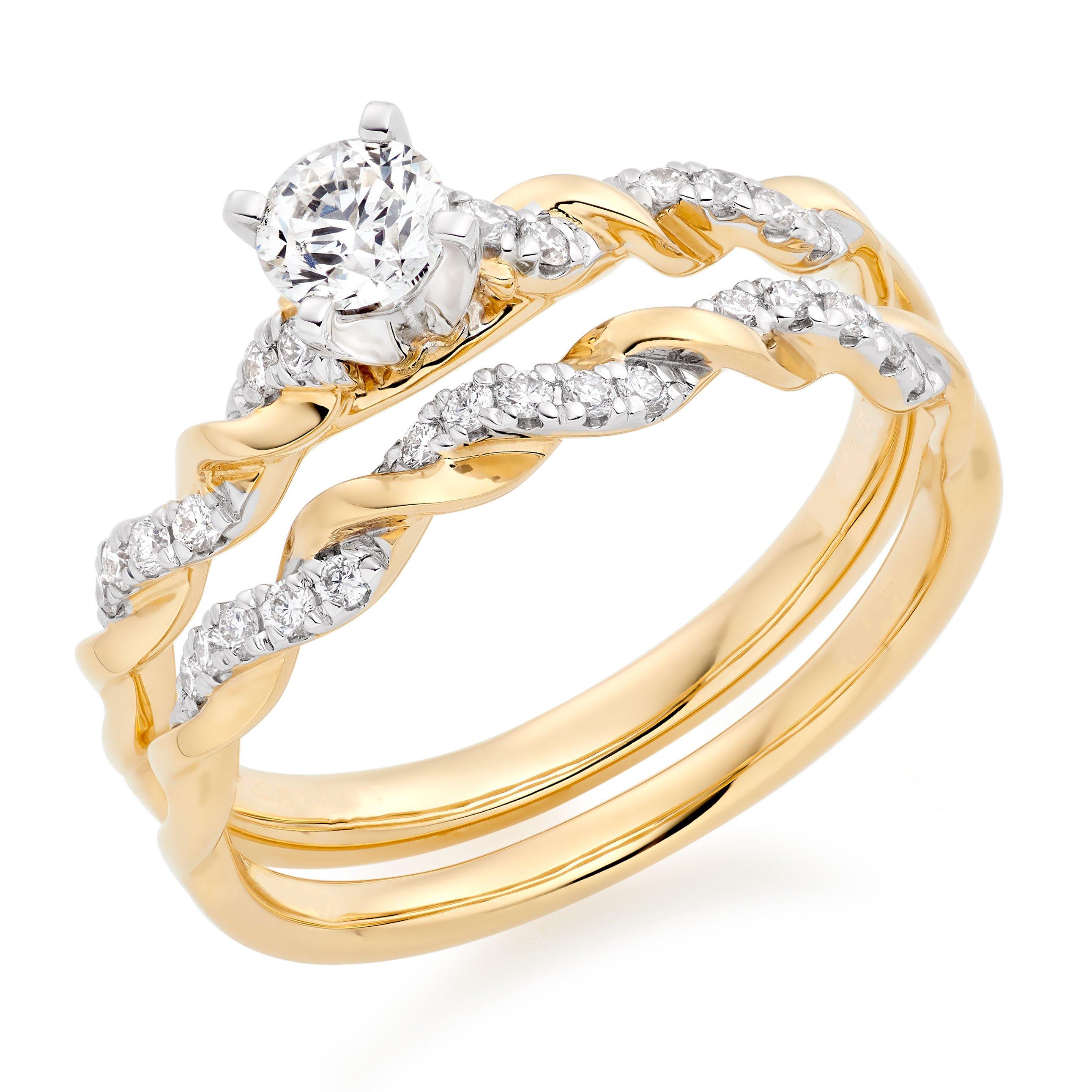 Yellow gold bridal 2025 sets uk