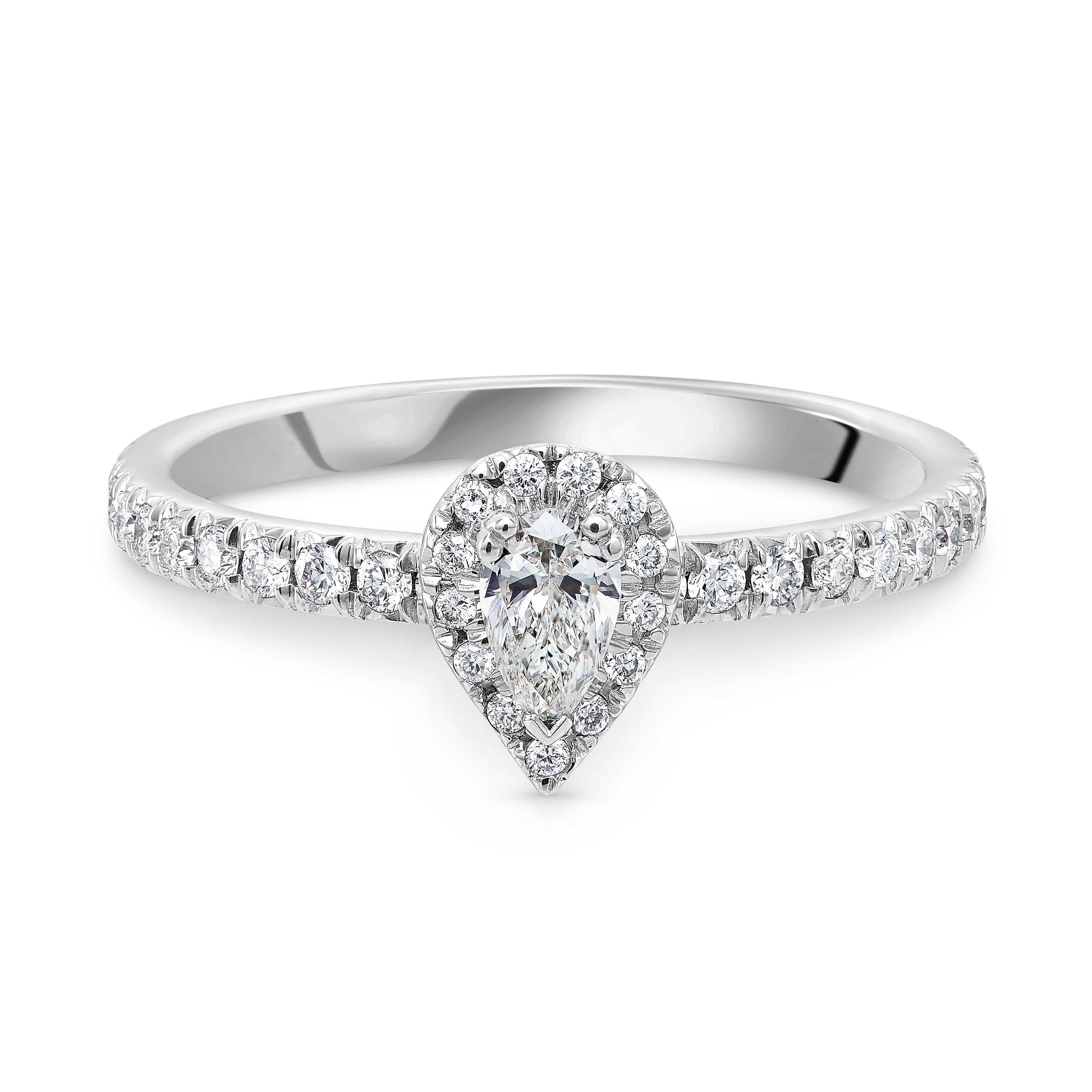 Beaverbrooks pear shaped on sale ring