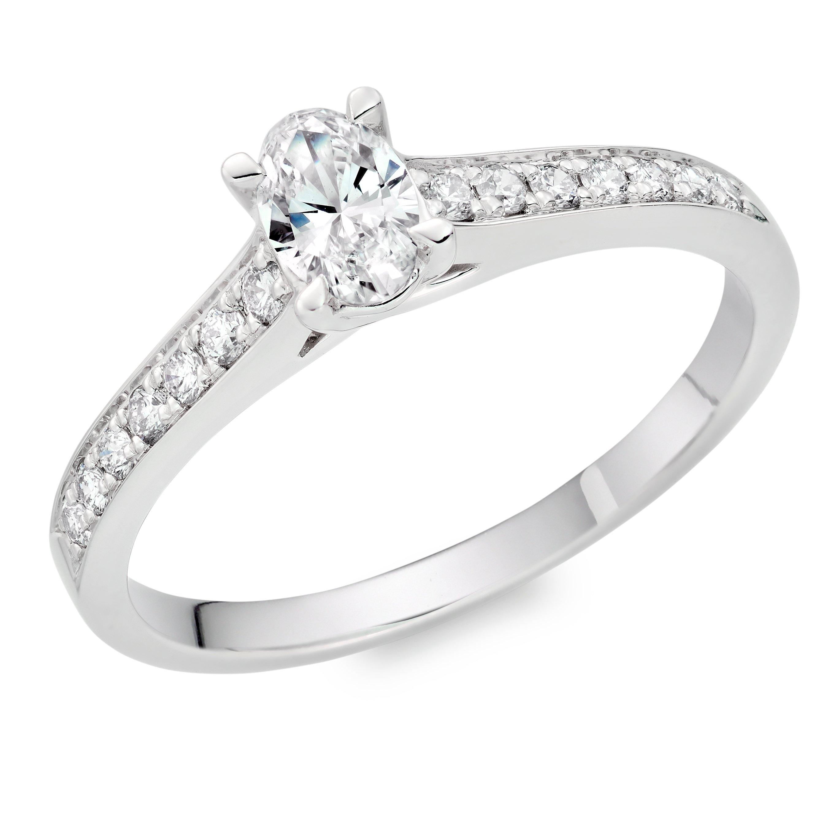 Platinum Solitaire Diamond Ring | 0130941 | Beaverbrooks the Jewellers