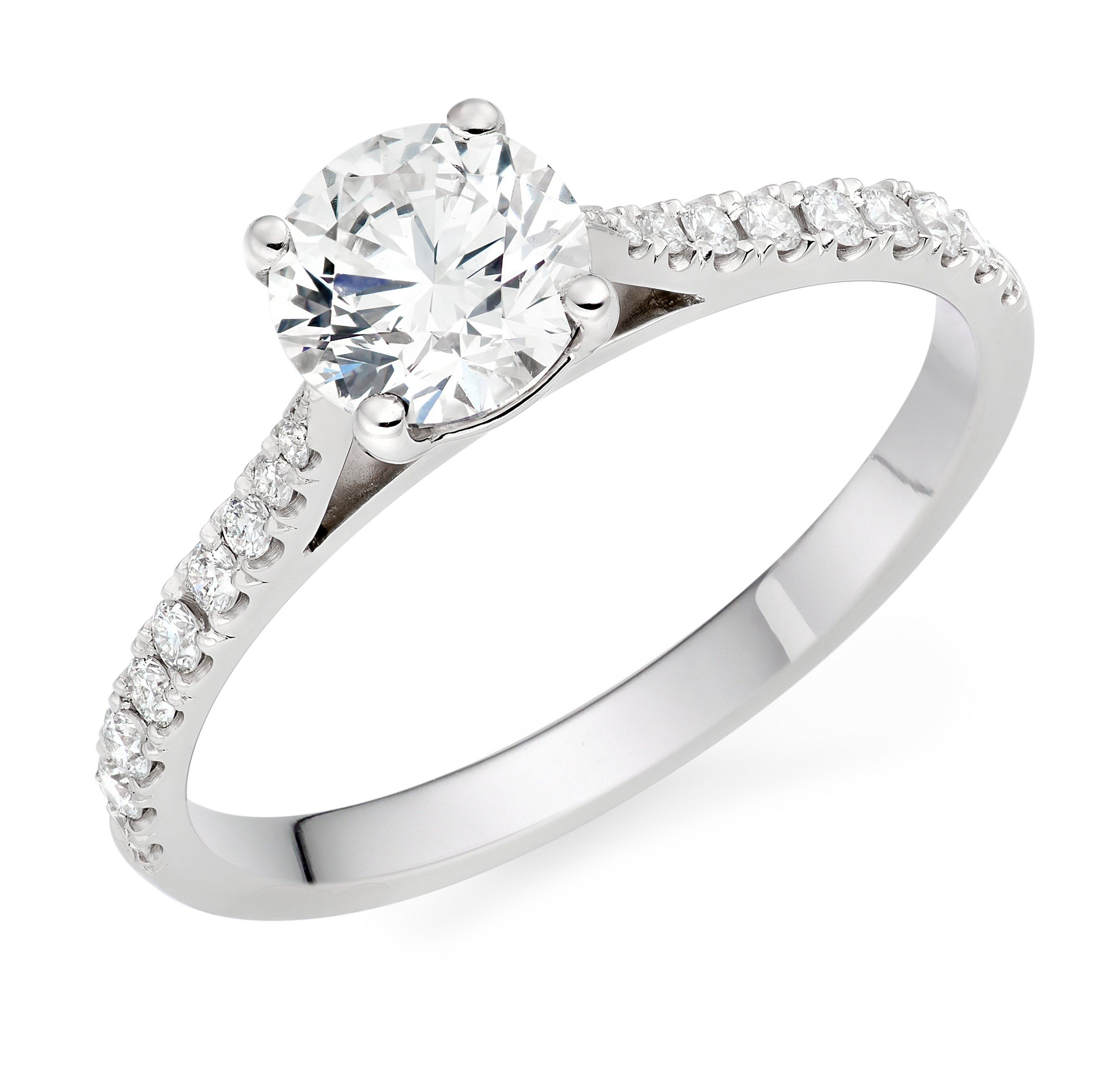 Platinum Diamond Solitaire Ring