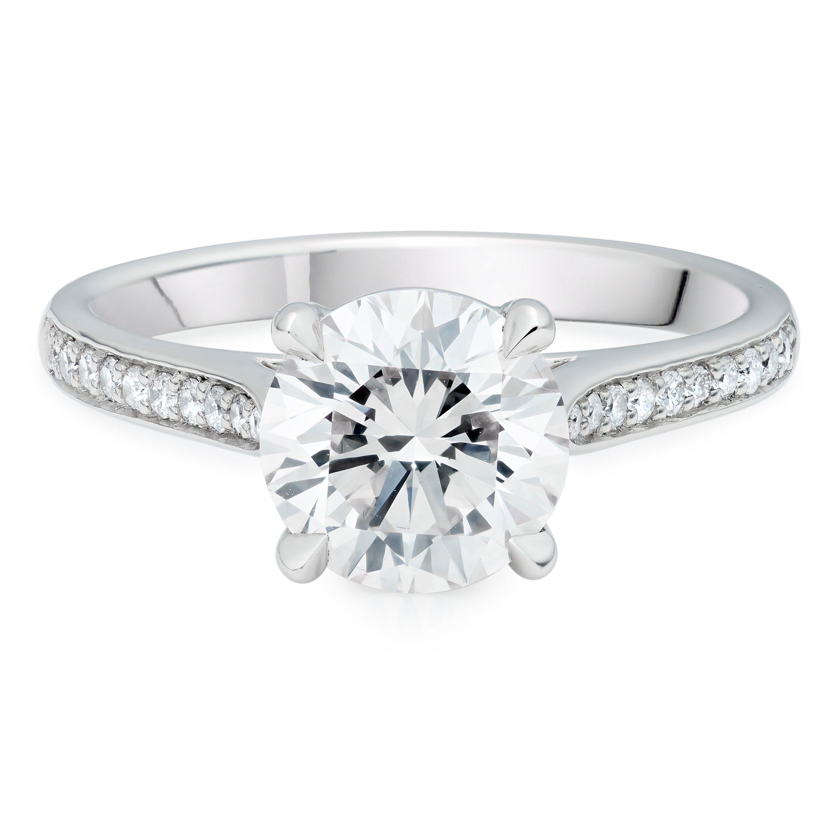Once Platinum Diamond Solitaire Ring | 0131985 | Beaverbrooks the Jewellers