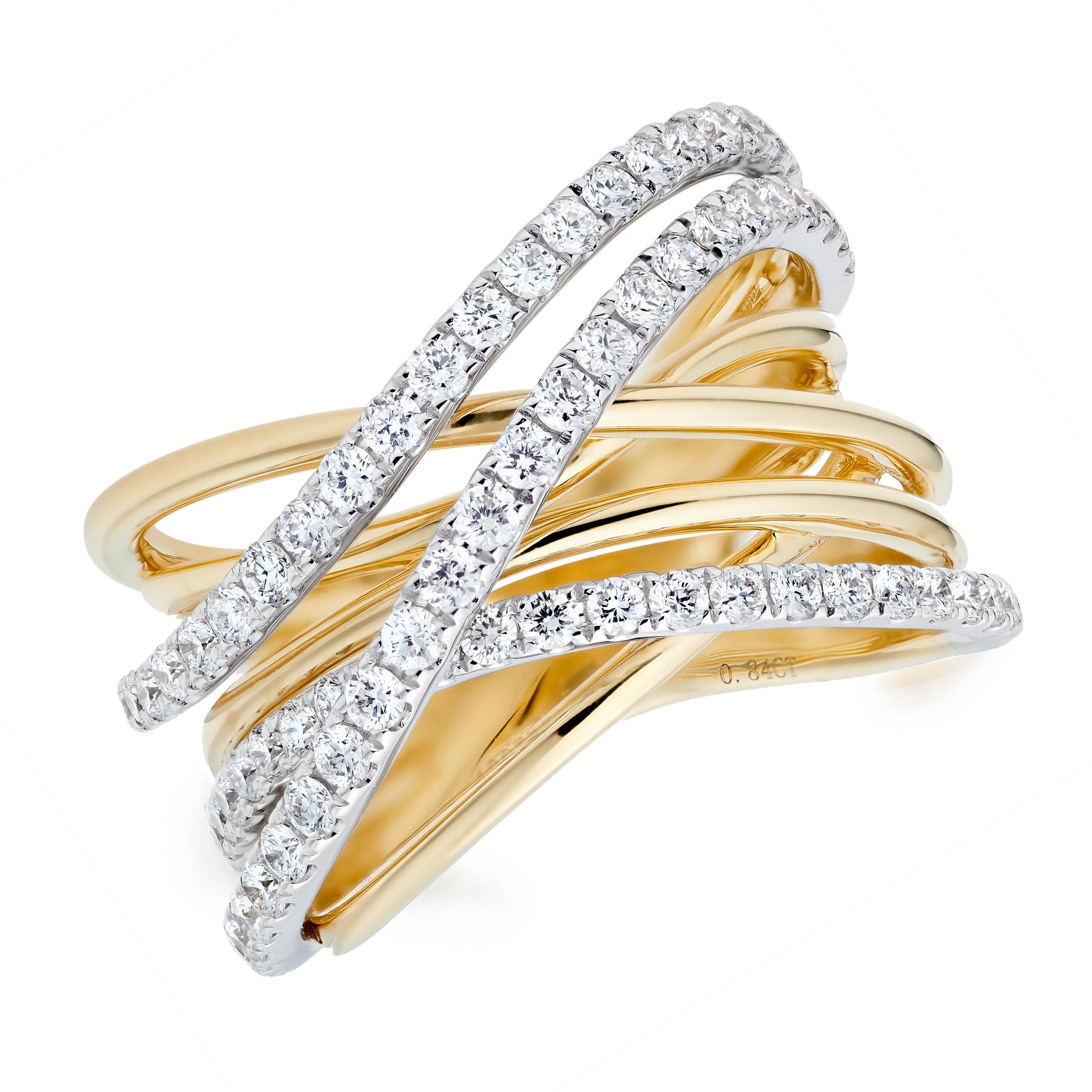 18ct Yellow Gold Diamond Ring | 0132113 | Beaverbrooks the Jewellers