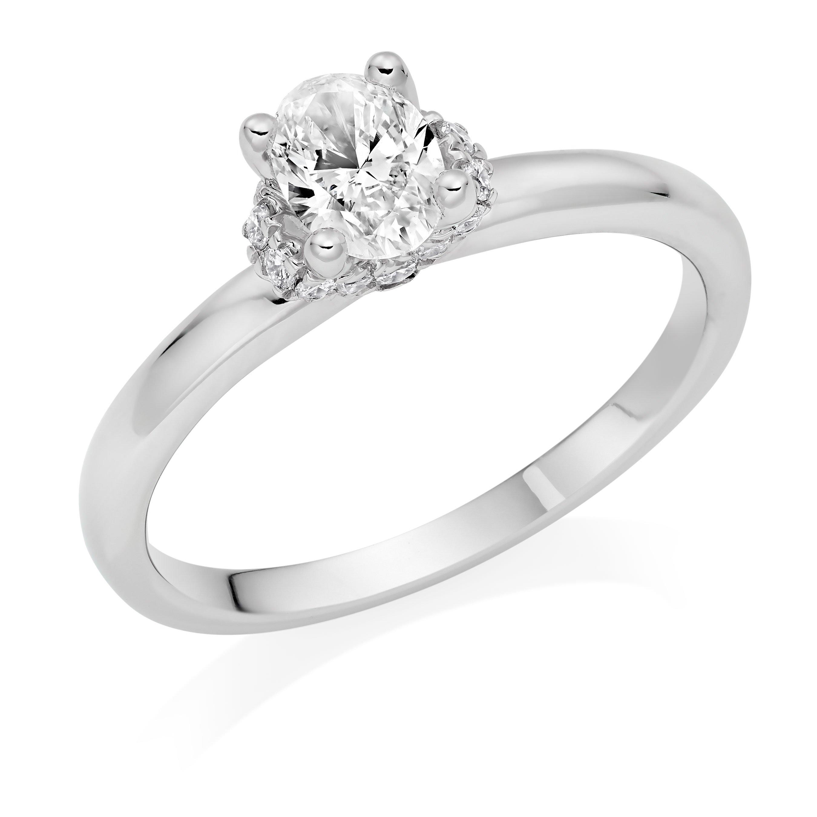 Royal Asscher Henrietta Platinum Diamond Royal Asscher Oval Cut Halo ...