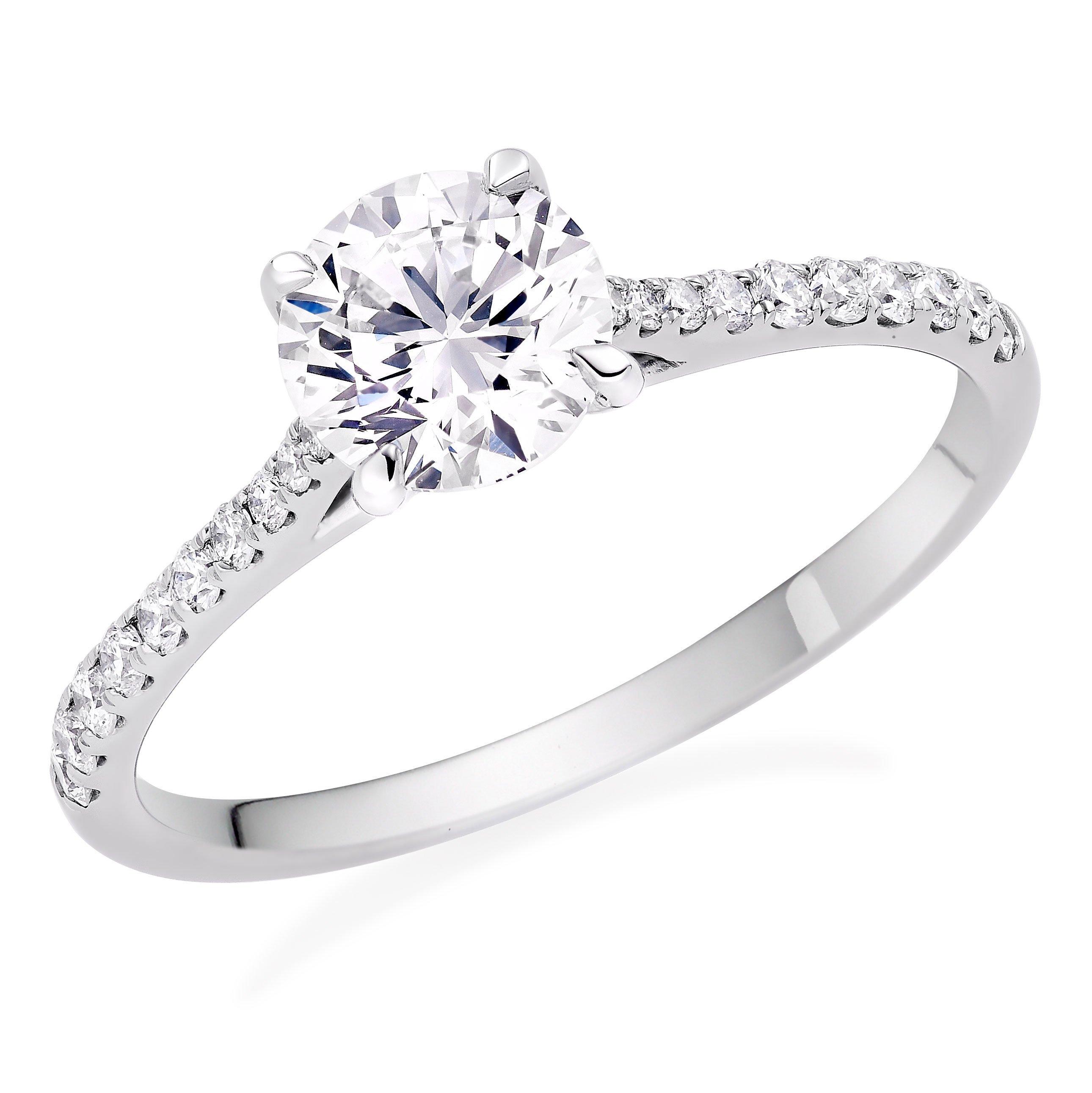 Beaverbrooks Once Platinum Diamond Solitaire Ring