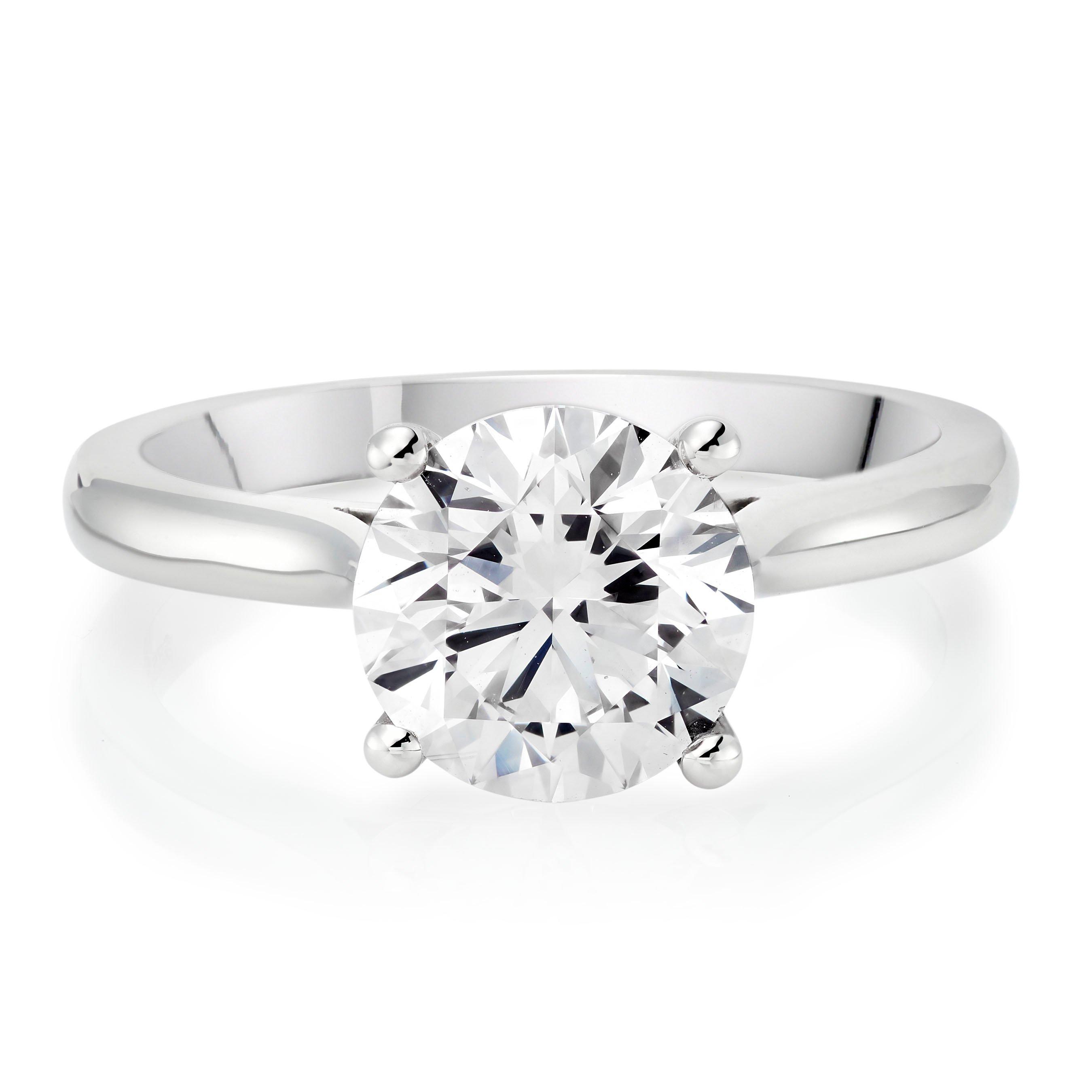 Once Platinum Diamond Solitaire Ring | 0134792 | Beaverbrooks the Jewellers