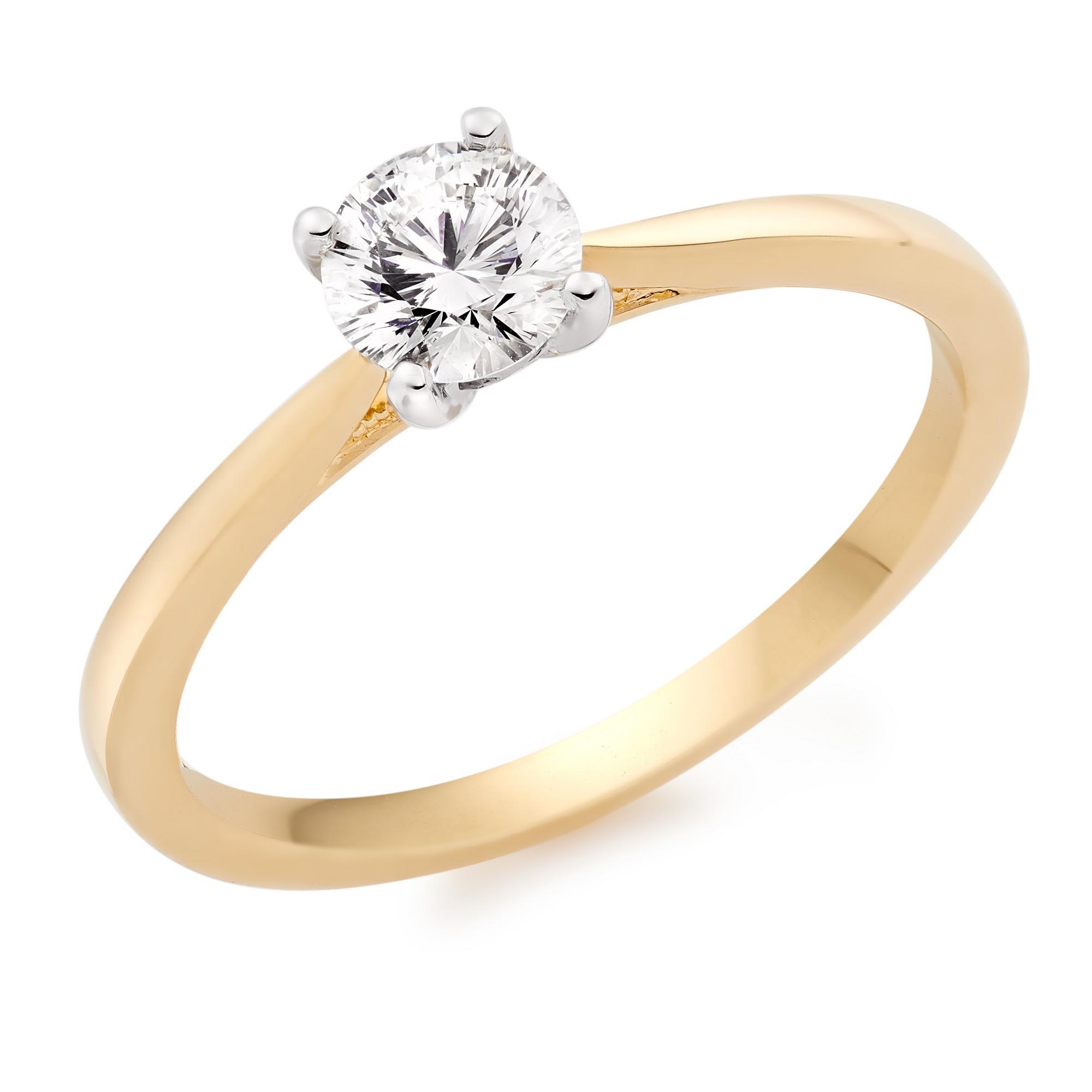 Beyond Brilliance 18ct Yellow Gold Diamond Solitaire Ring