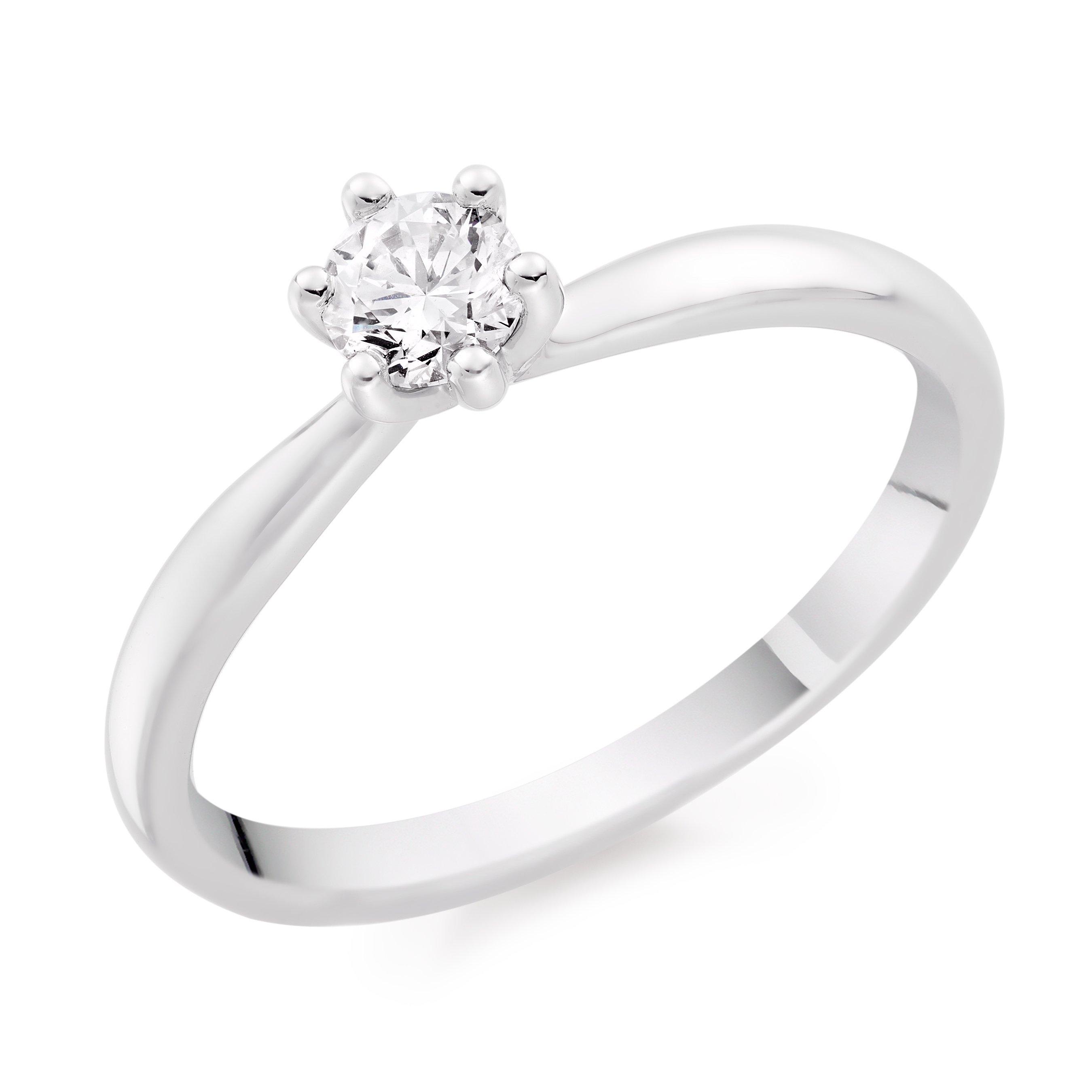 Platinum Diamond Silhouette Ring | 0102008 | Beaverbrooks the Jewellers
