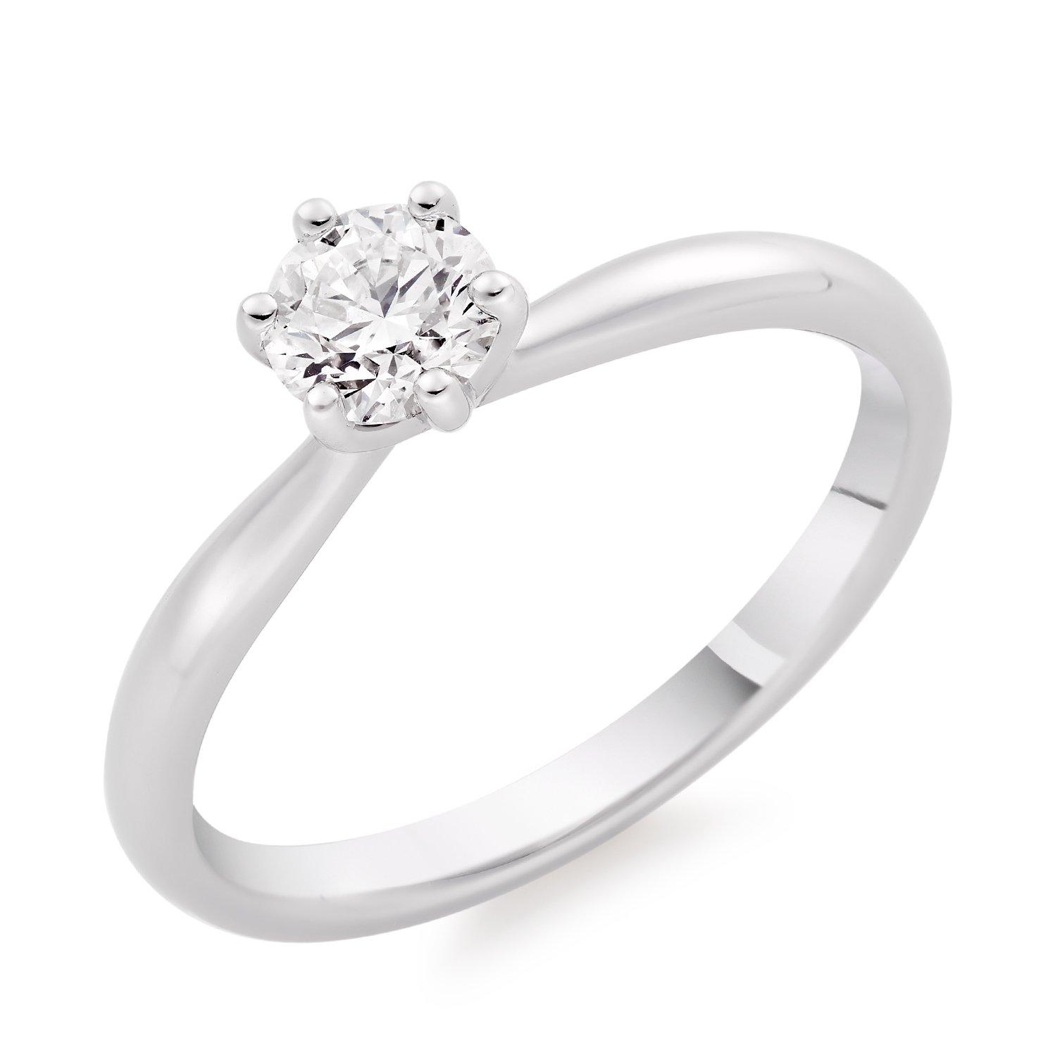 Platinum Diamond Solitaire Ring | 0137318 | Beaverbrooks the Jewellers