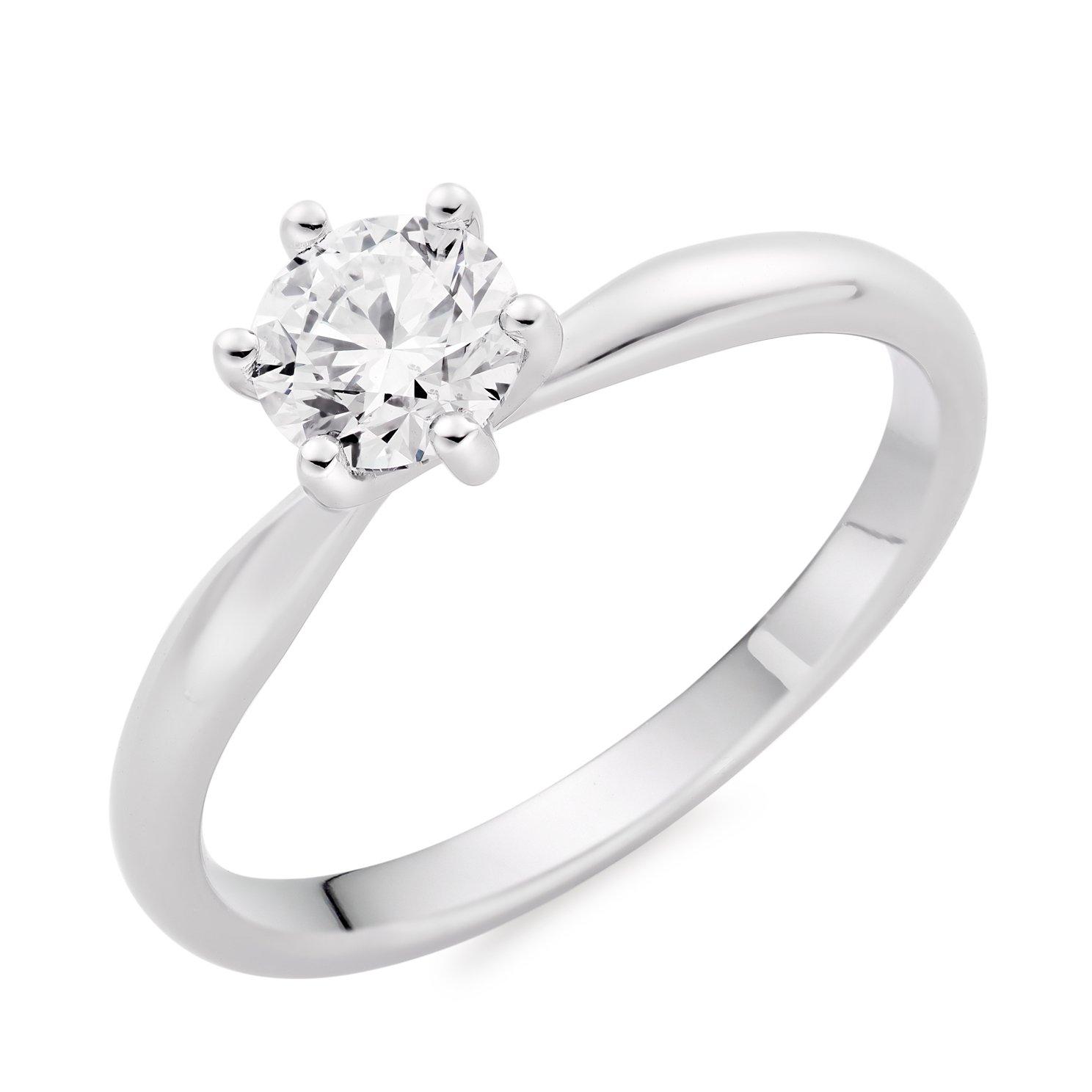 Platinum Diamond Solitaire Ring | 0137321 | Beaverbrooks the Jewellers