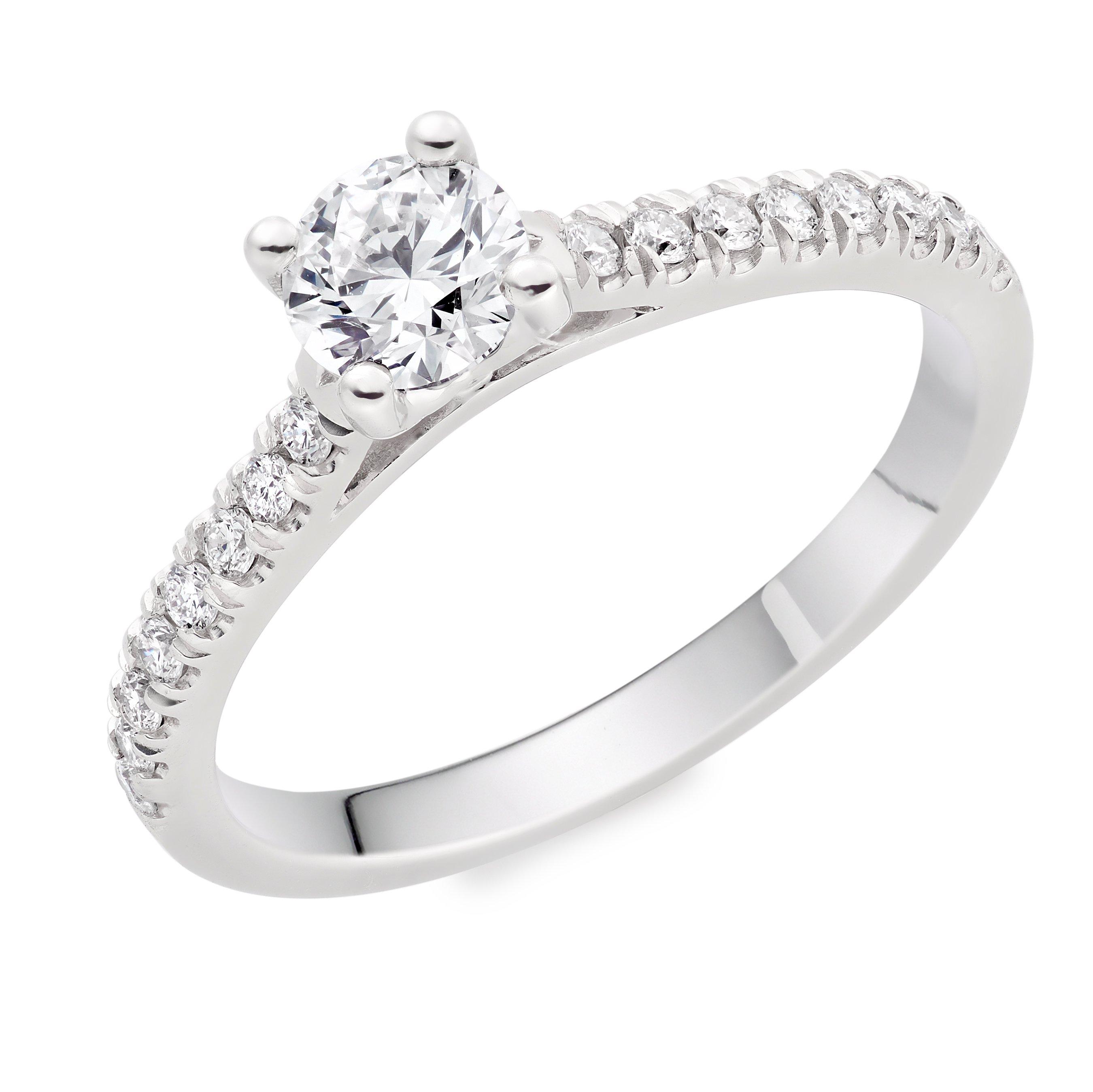 Platinum Diamond Solitaire Ring | 0137322 | Beaverbrooks the Jewellers