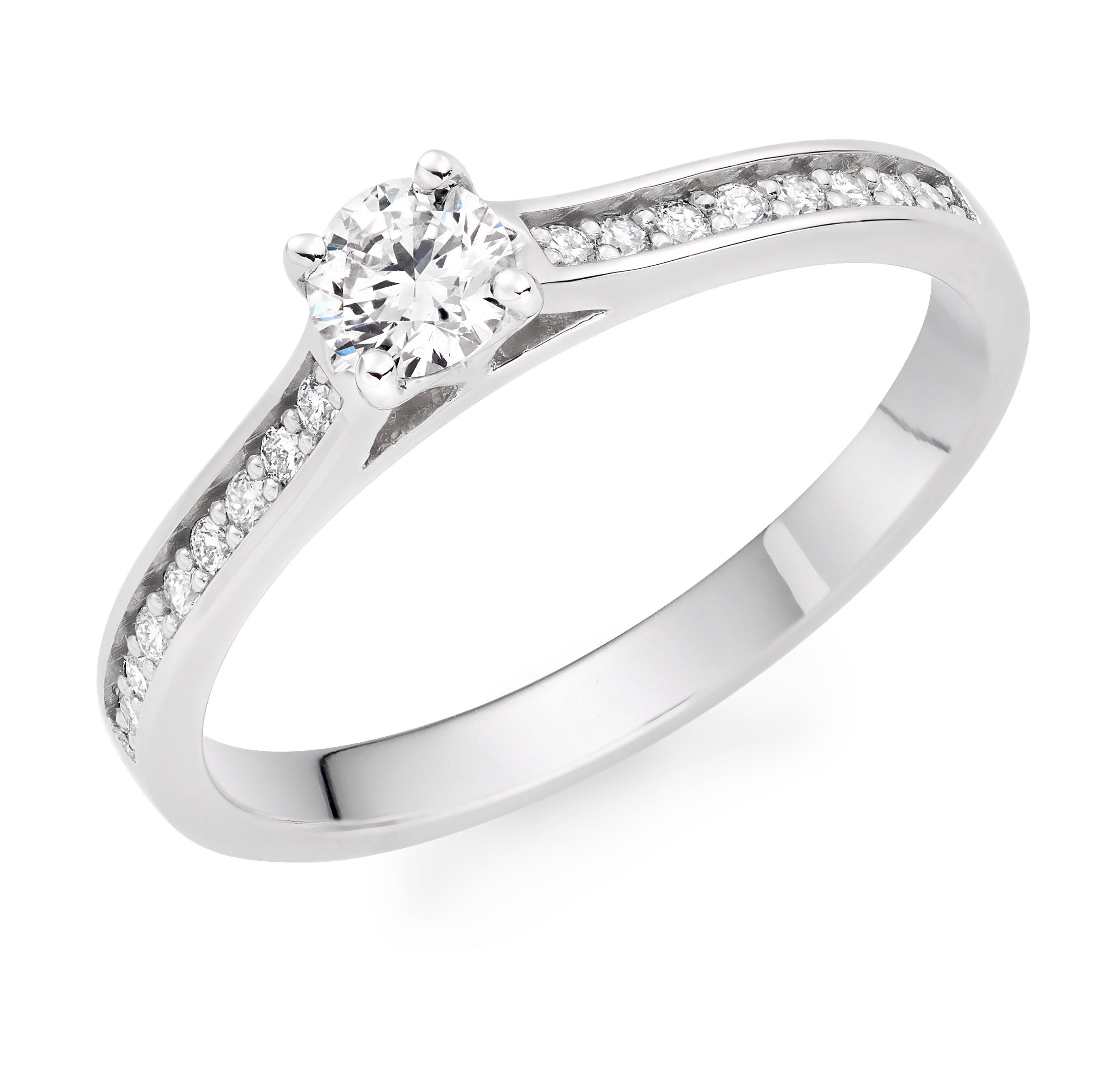 Beaverbrooks Platinum Diamond Solitaire Engagement Ring
