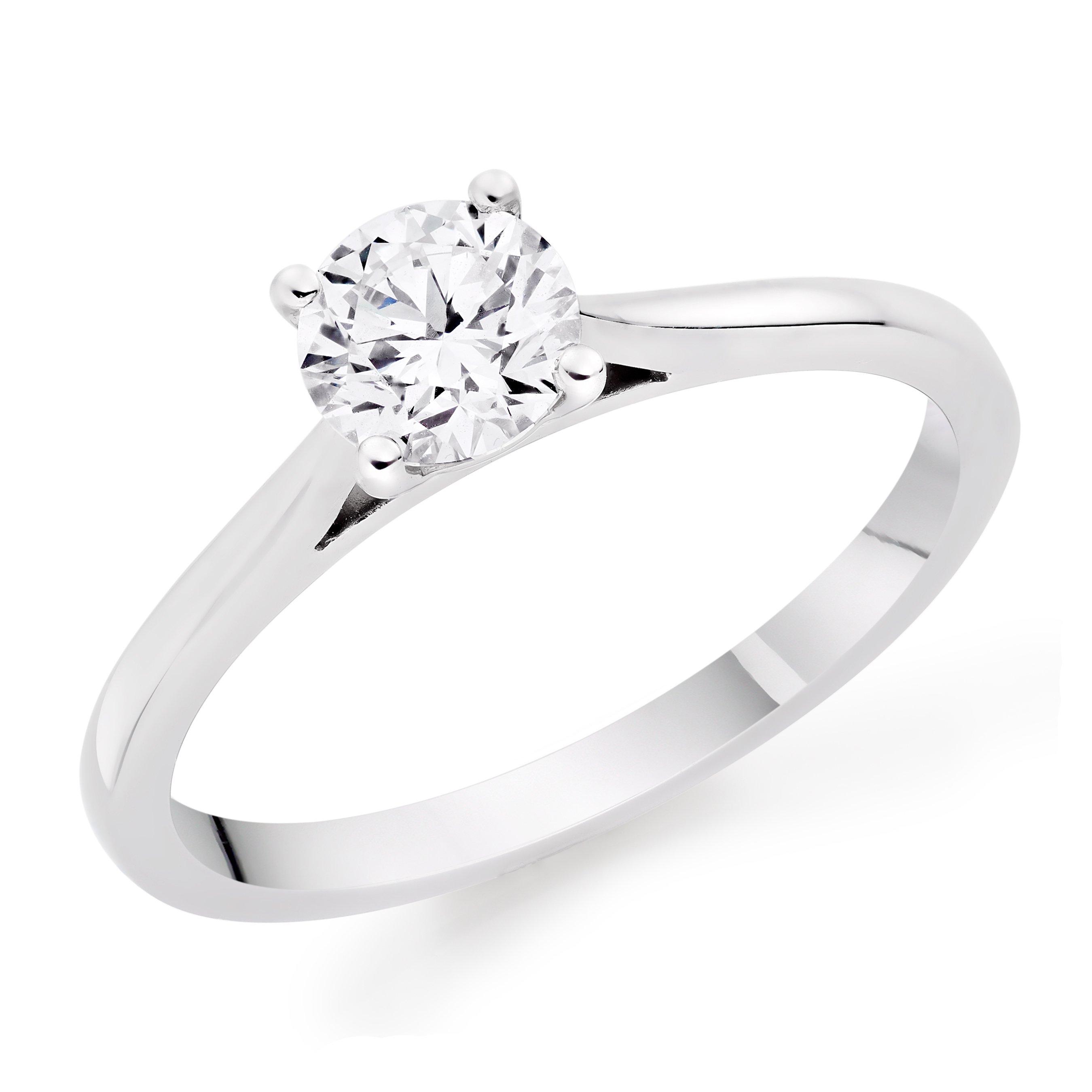 Once Platinum Diamond Solitaire Ring | 0137569 | Beaverbrooks the Jewellers